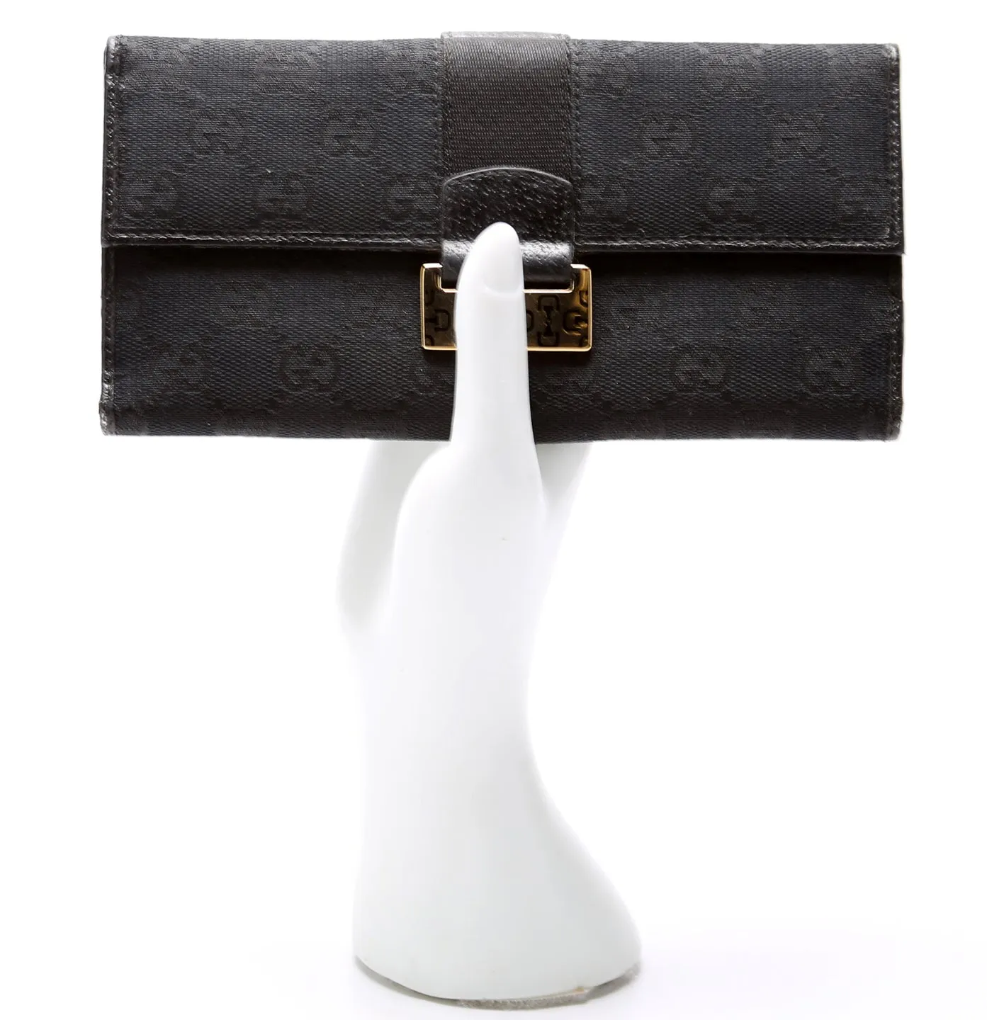 146206 GG Canvas Horsebit Continental Wallet