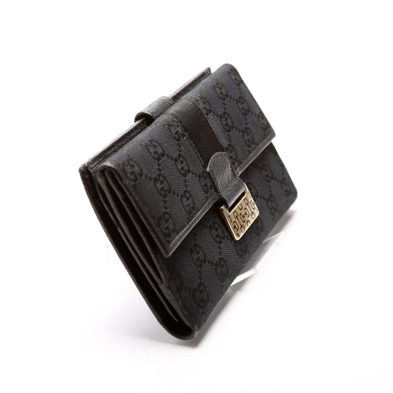 146206 GG Canvas Horsebit Continental Wallet