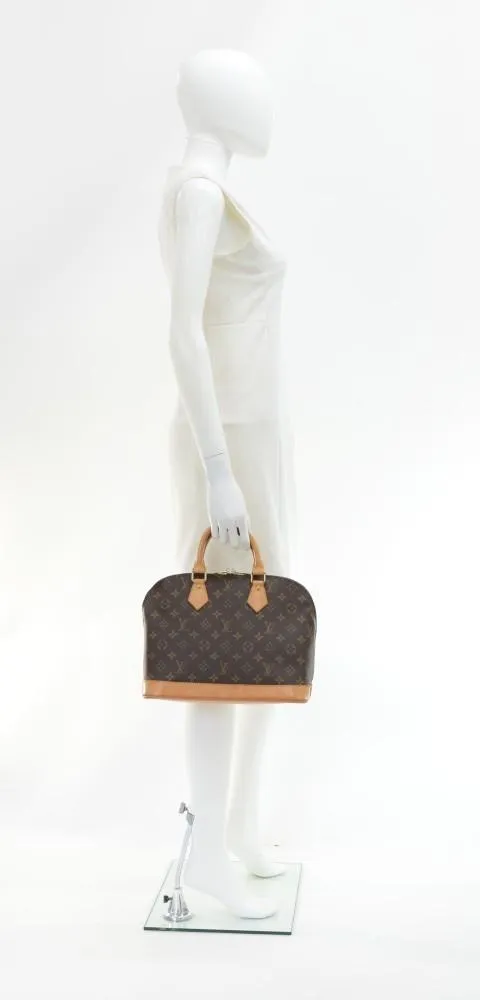 Alma Monogram Canvas Handbag