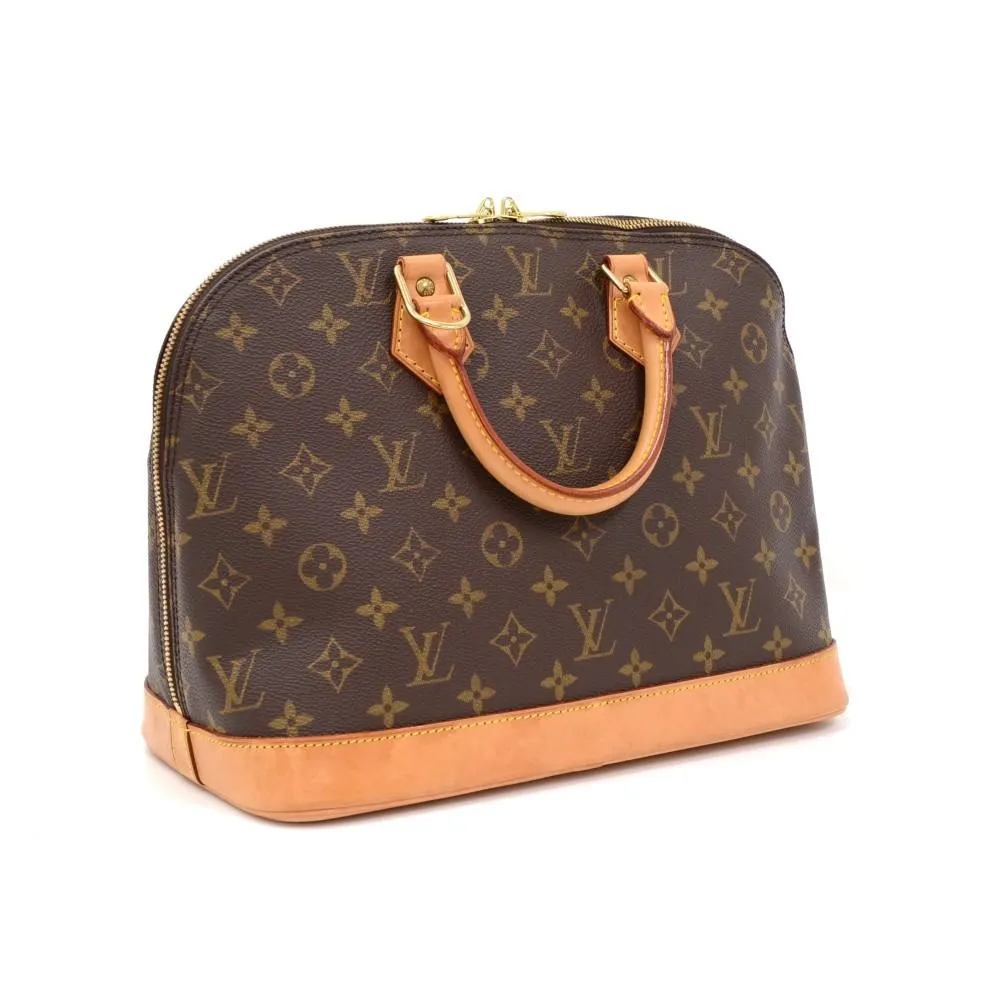 Alma Monogram Canvas Handbag