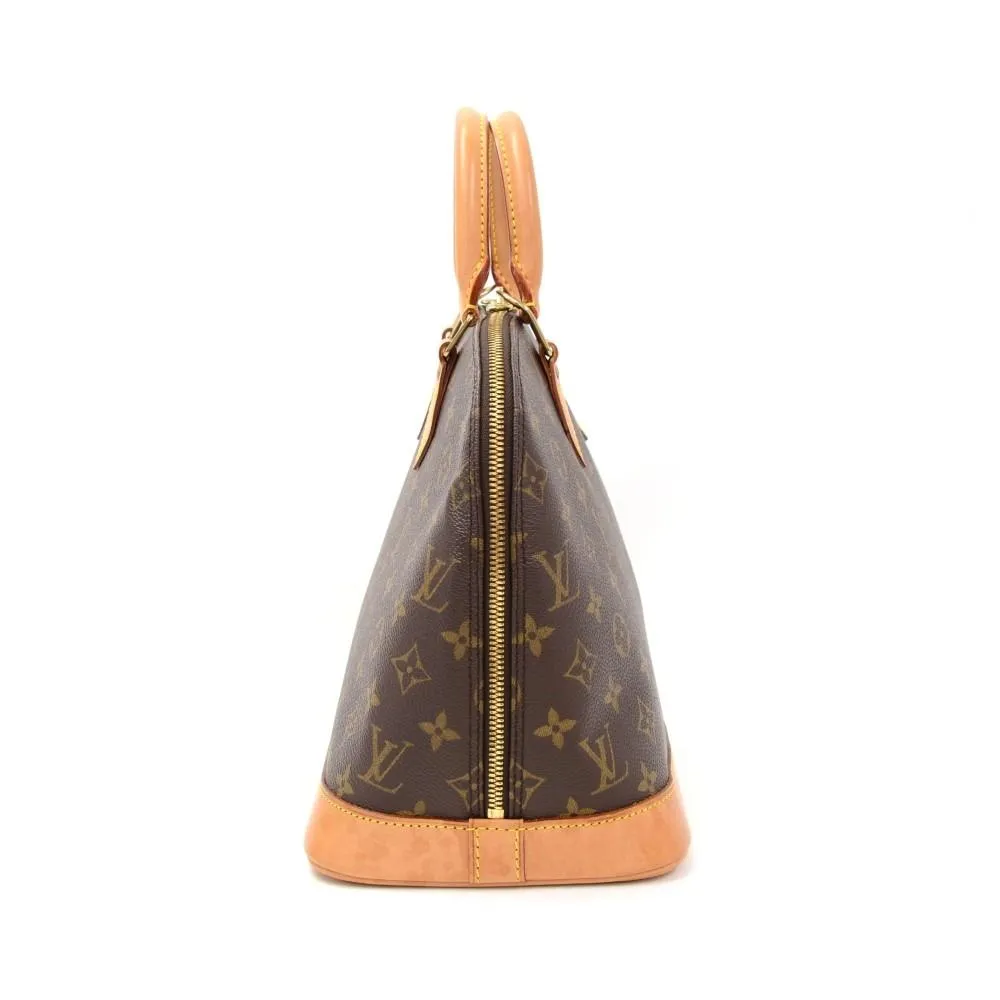 Alma Monogram Canvas Handbag