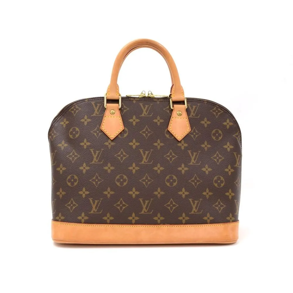 Alma Monogram Canvas Handbag