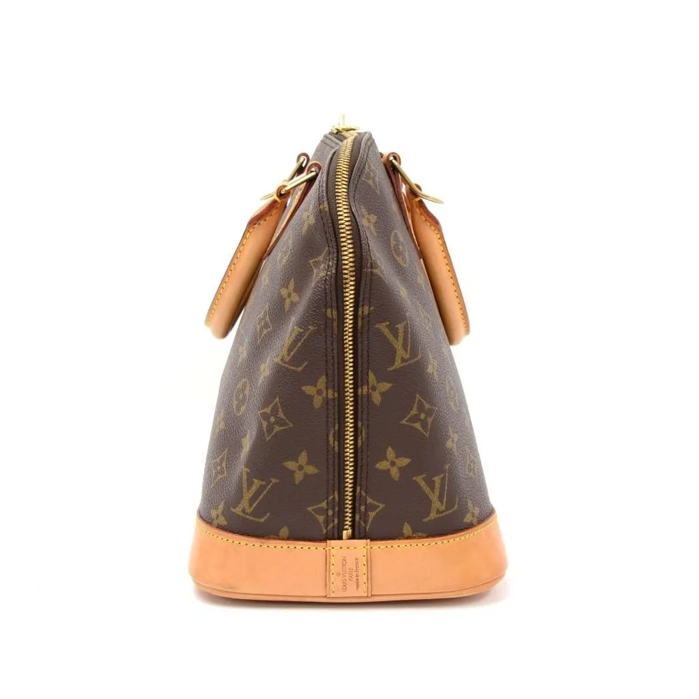 Alma Monogram Canvas Handbag