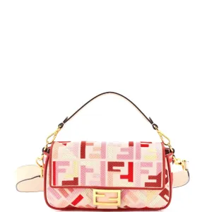 Baguette NM Bag Zucca Embroidered Canvas Medium