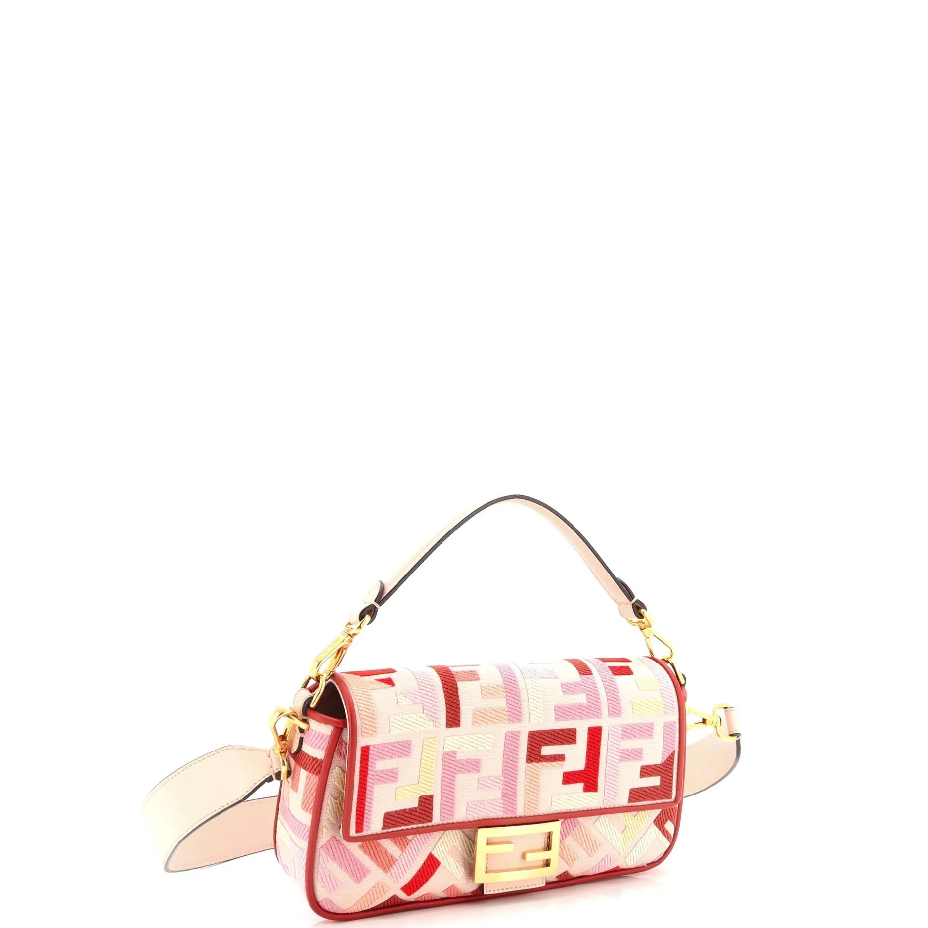 Baguette NM Bag Zucca Embroidered Canvas Medium