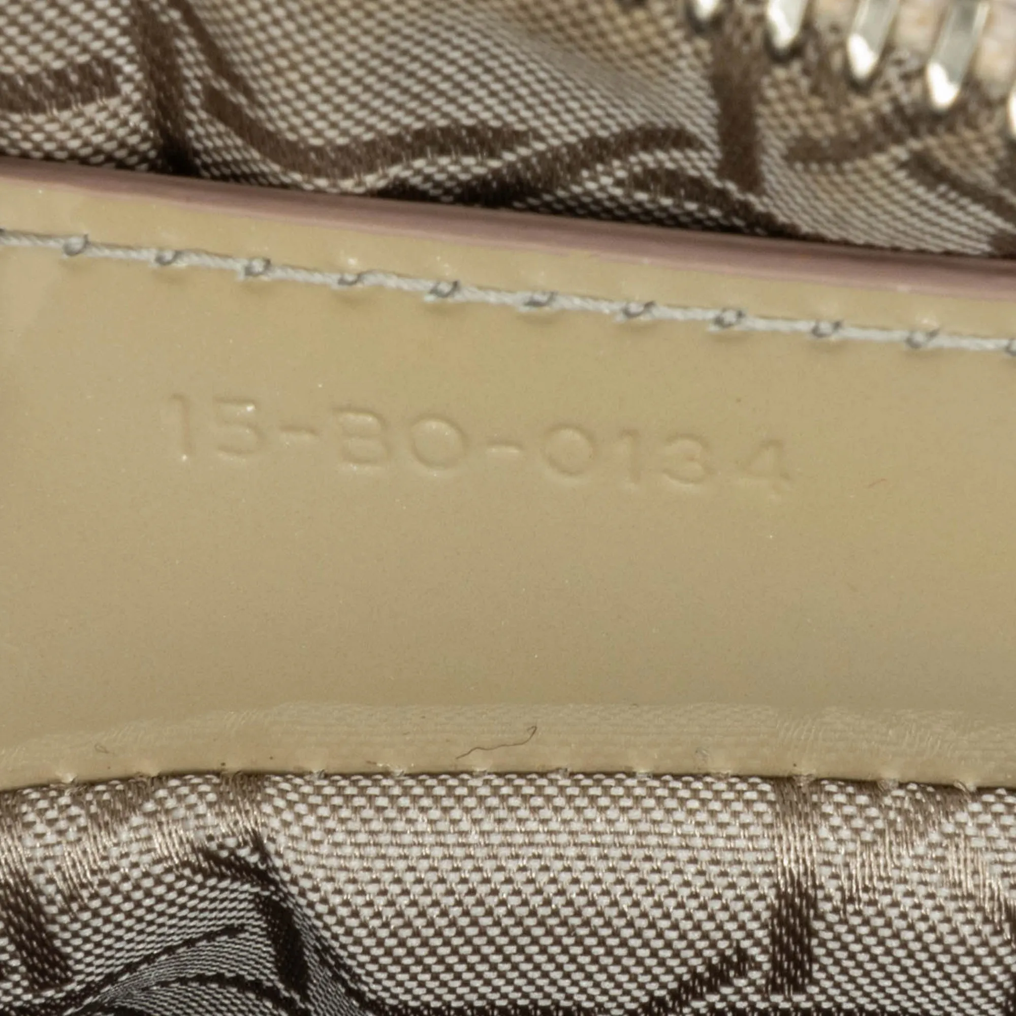 Beige Dior Medium Patent Cannage Lady Dior Satchel