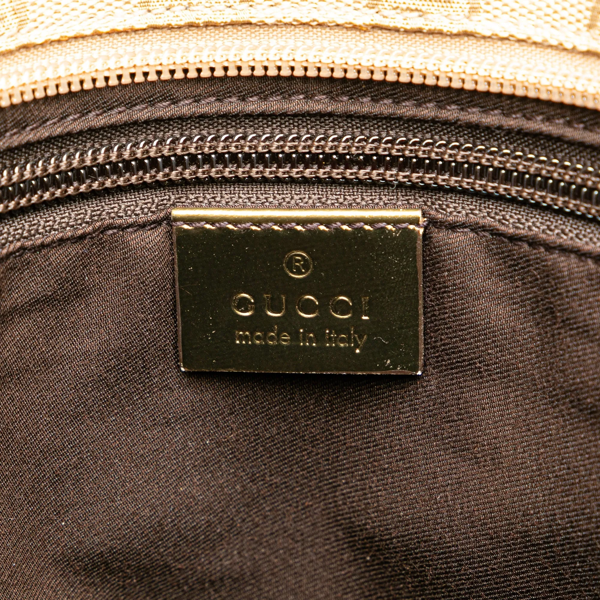 Beige Gucci GG Canvas Web Tote