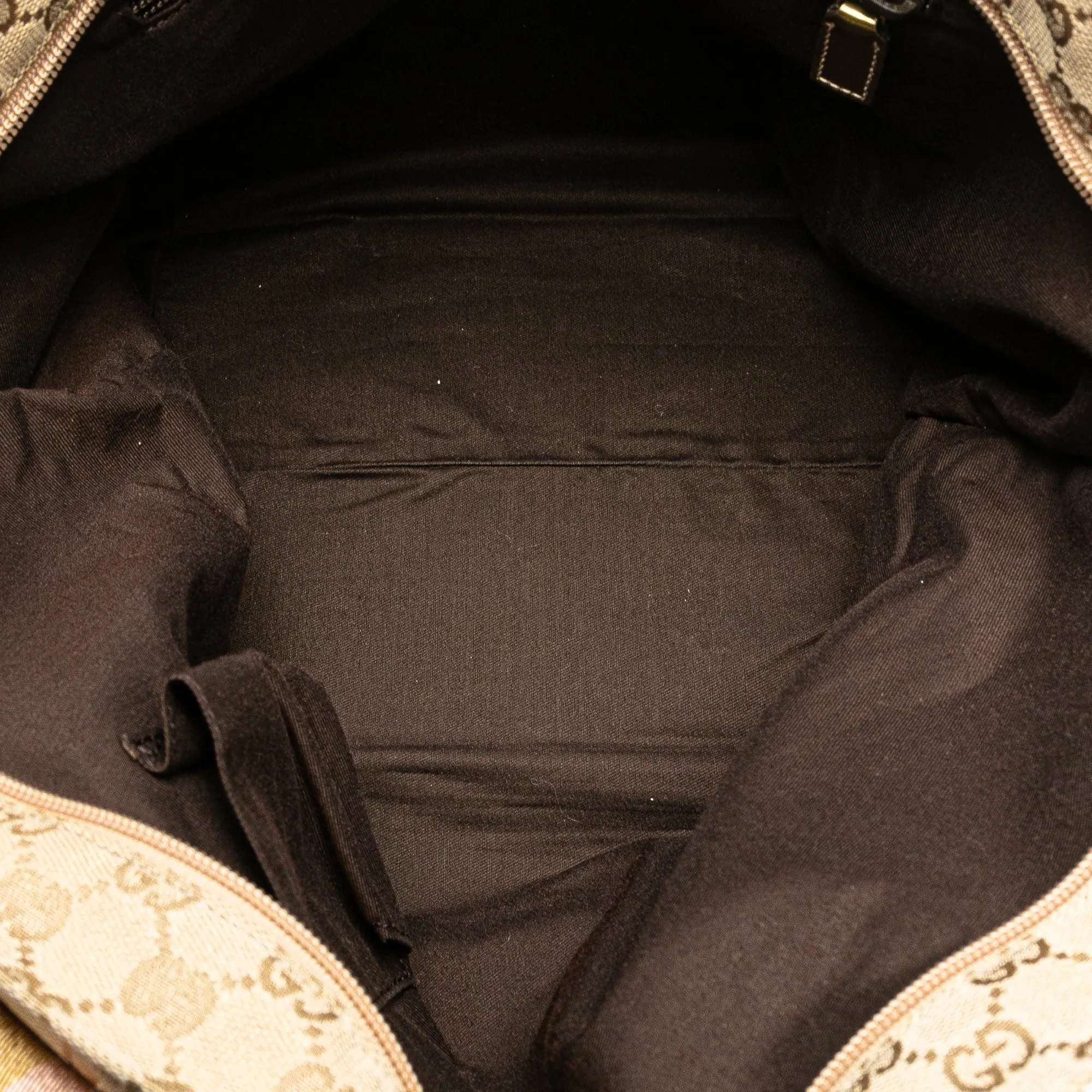 Beige Gucci GG Canvas Web Tote
