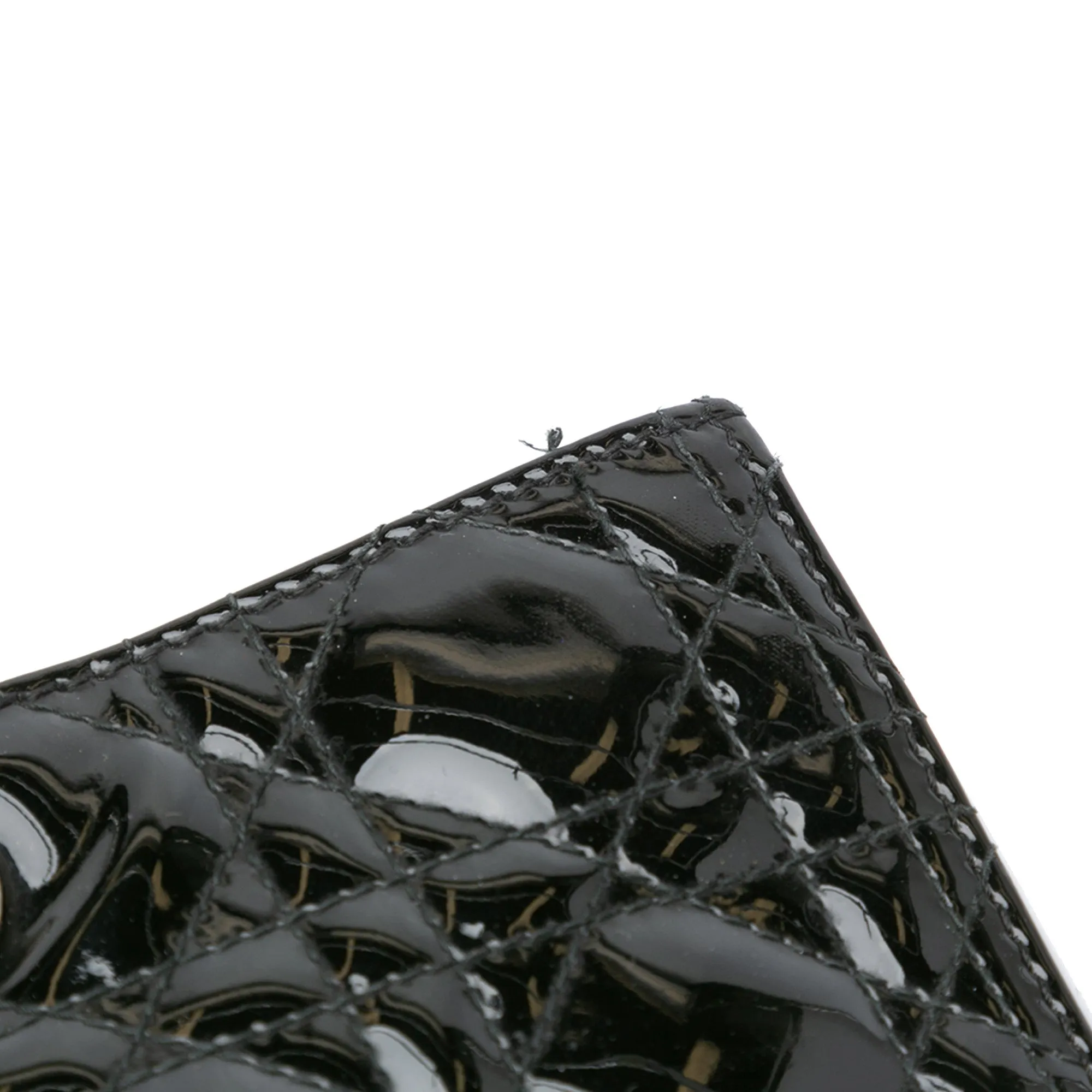 Black Dior Large Patent Cannage Lady Dior Satchel