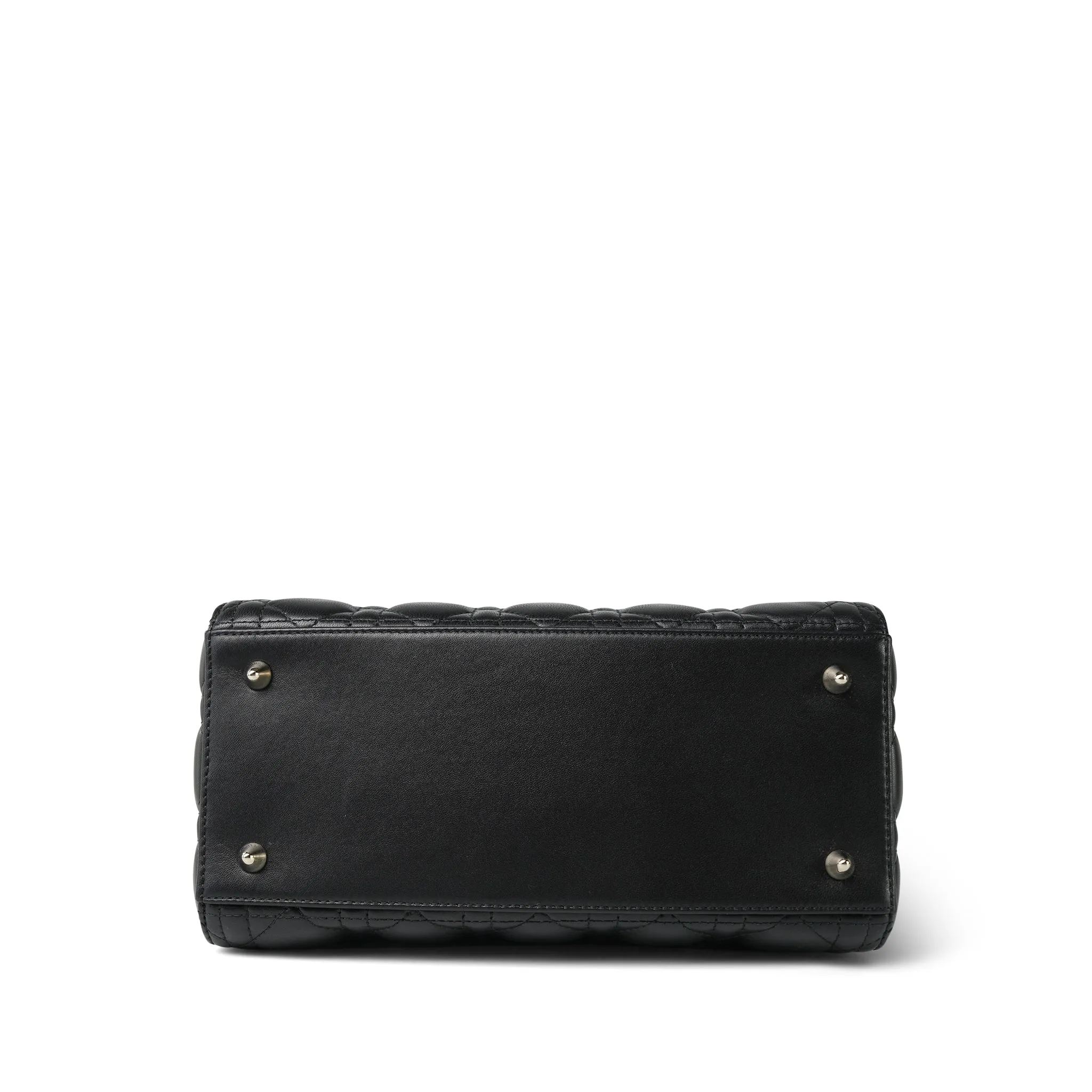 Black Lambskin Cannage Lady Dior Medium