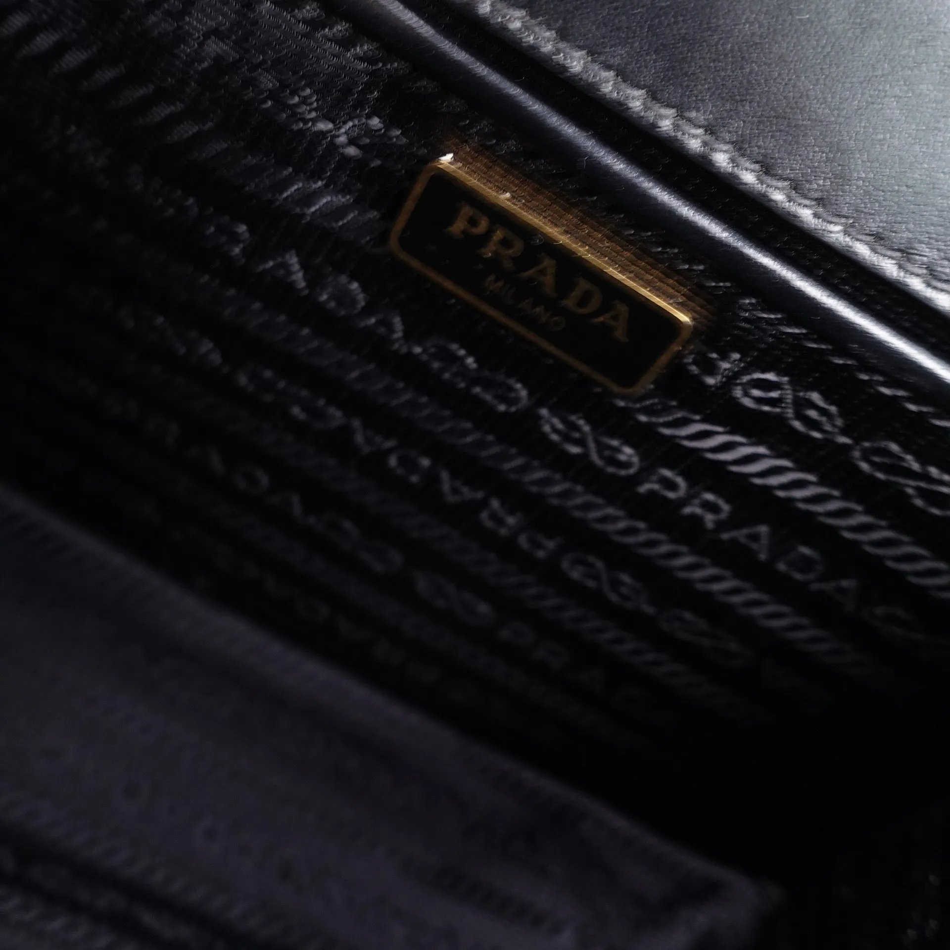 Black Saffiano Lux Leather Envelope Chain Shoulder Bag