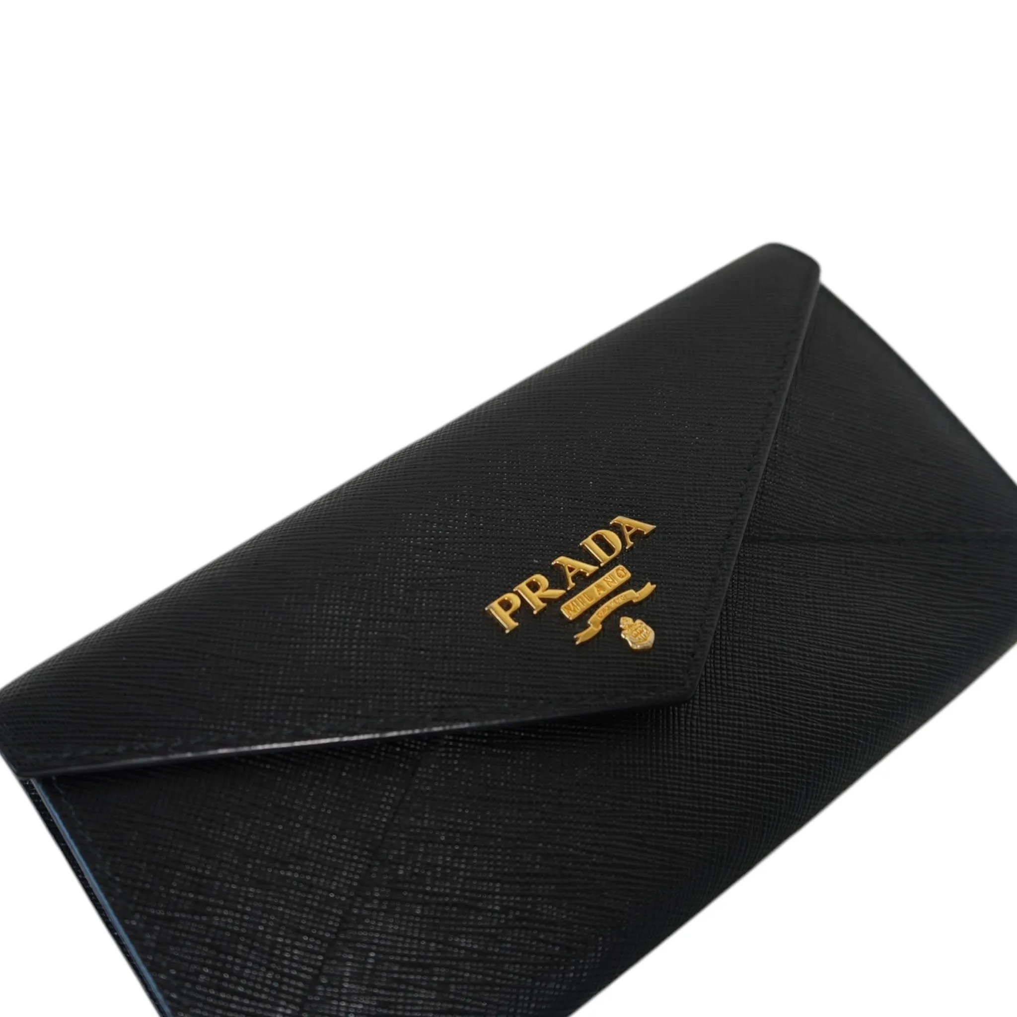Black Vitello Envelope Move Wallet