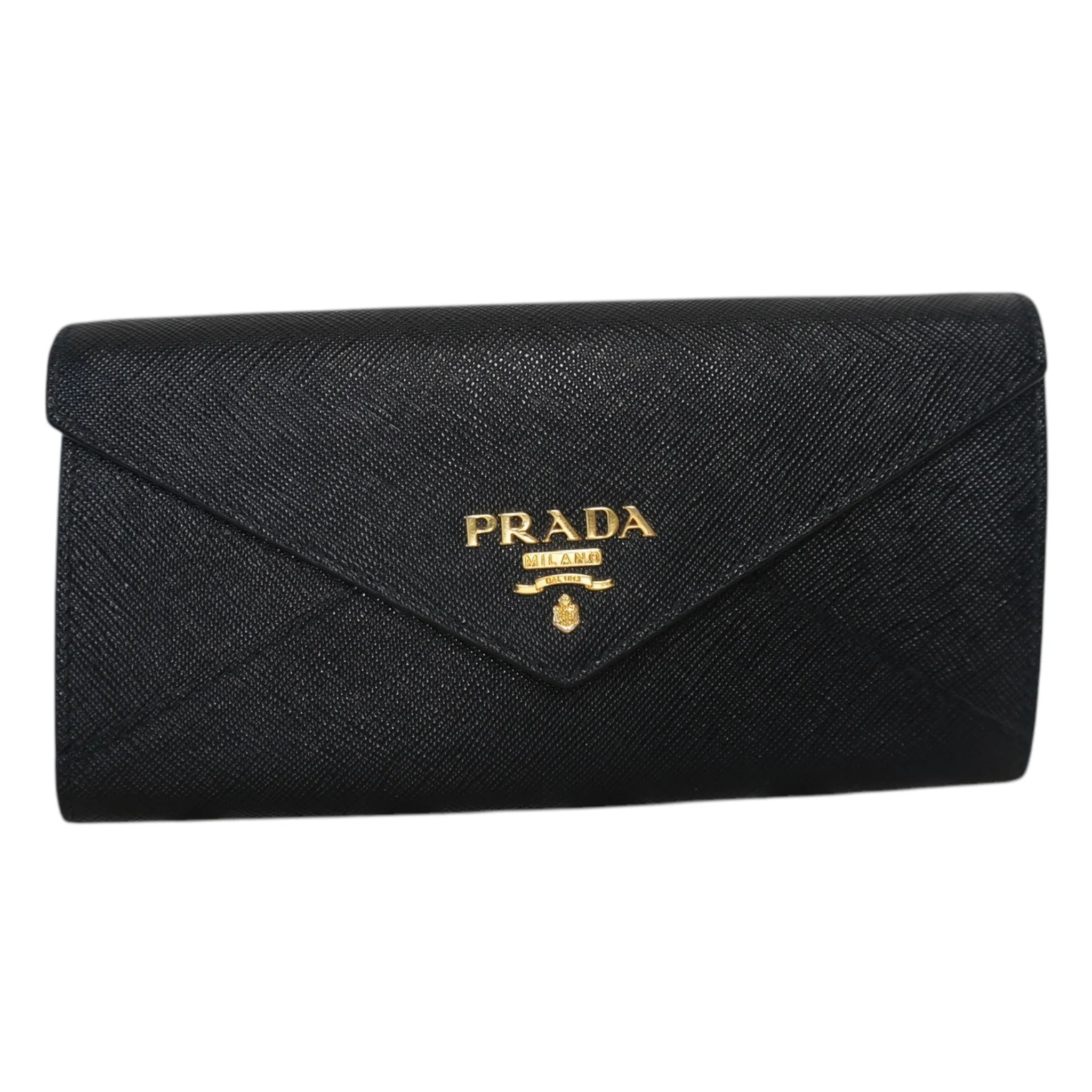 Black Vitello Envelope Move Wallet