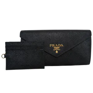 Black Vitello Envelope Move Wallet