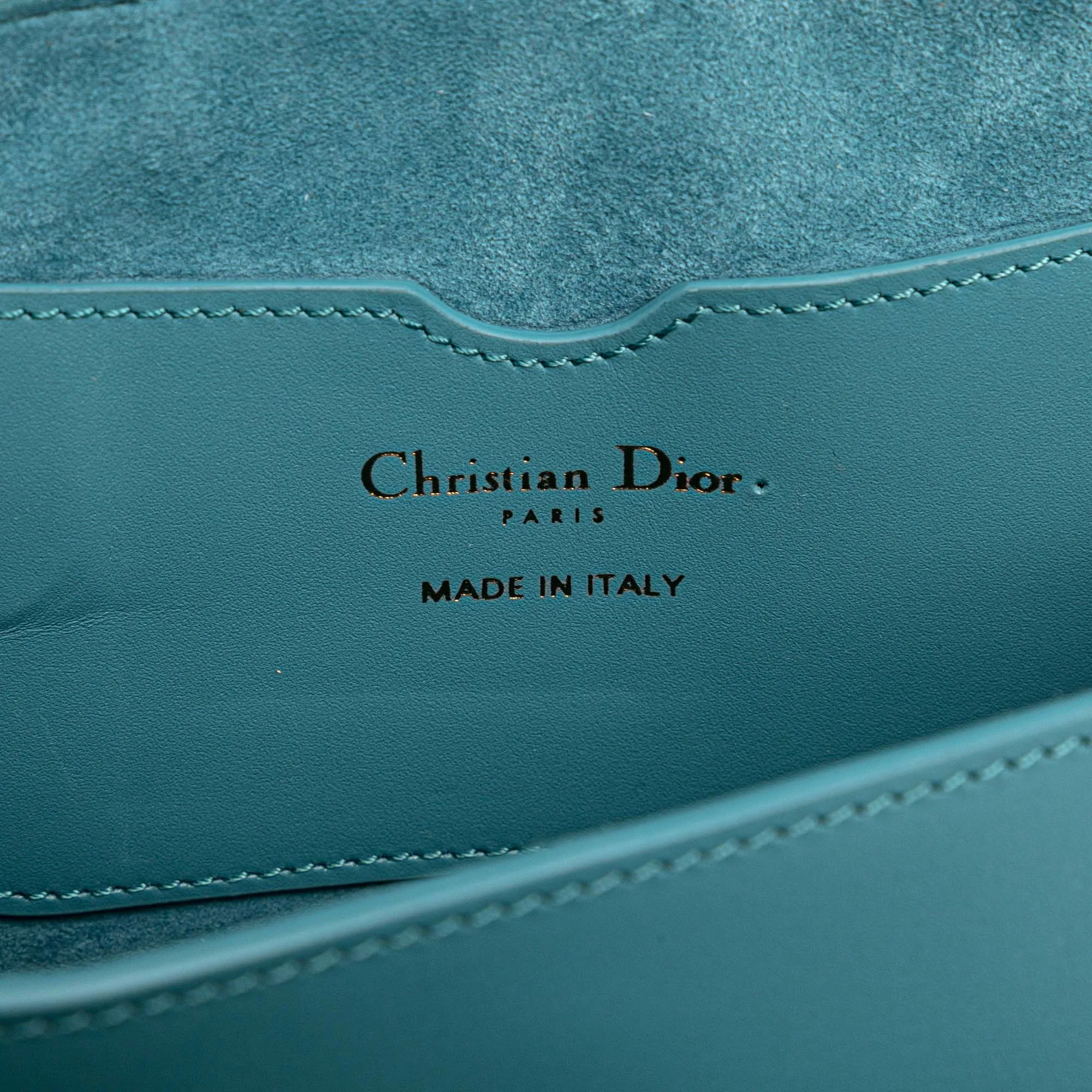 Blue Dior Calfskin Bobby East West Crossbody