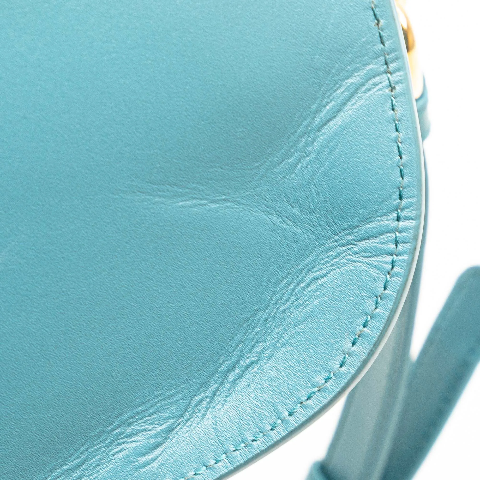 Blue Dior Calfskin Bobby East West Crossbody