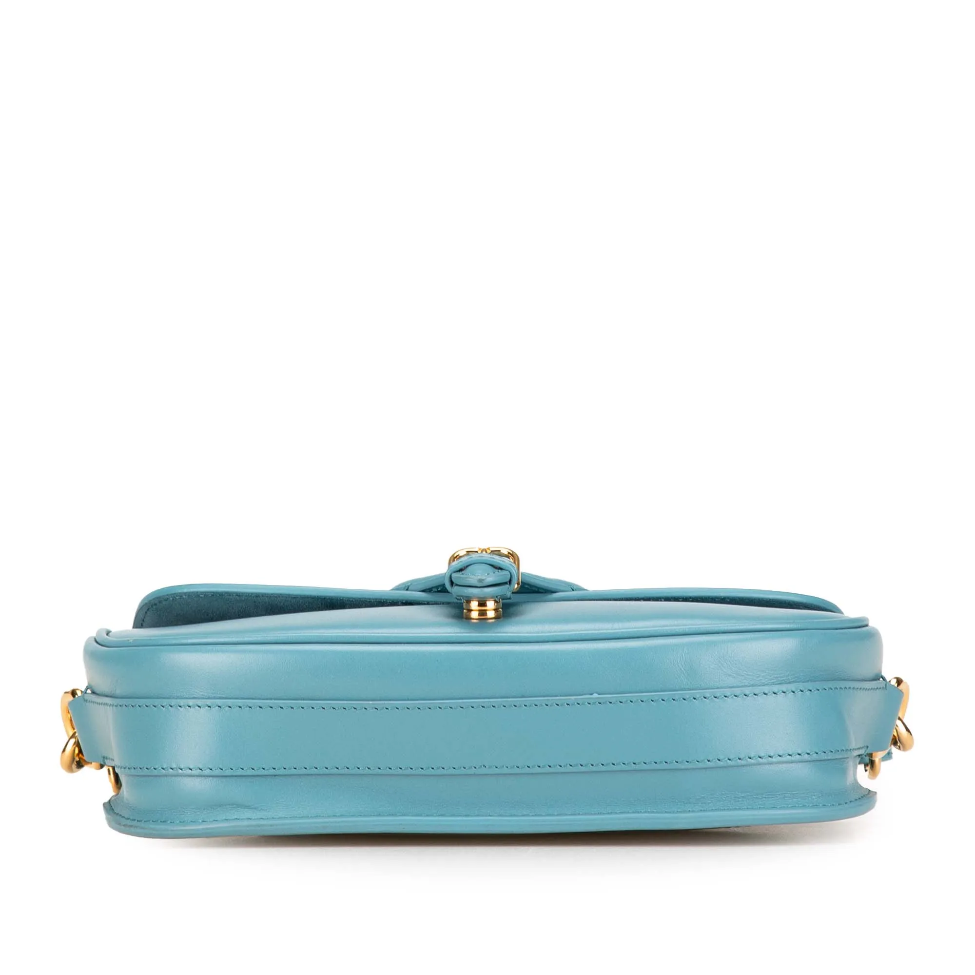 Blue Dior Calfskin Bobby East West Crossbody