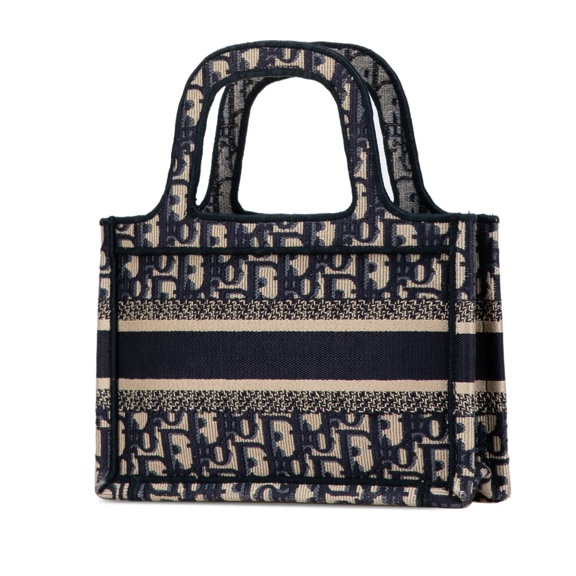 Blue Dior Mini Oblique Book Tote Handbag