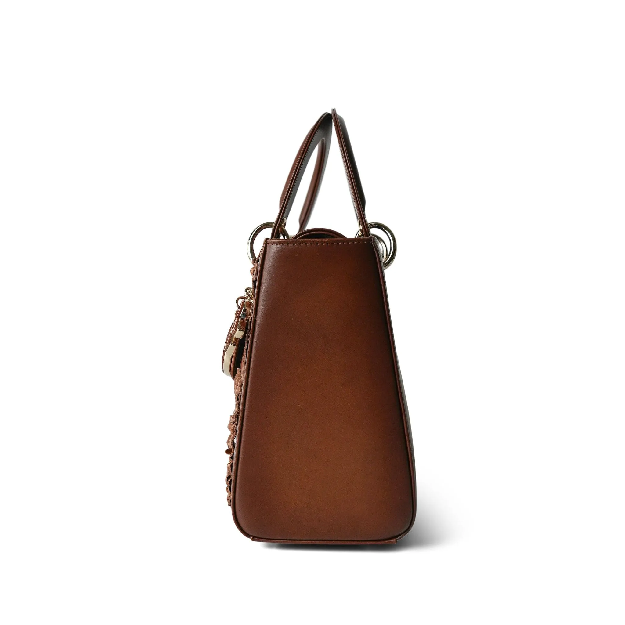Brown Butterfly Flower Lady Dior Medium