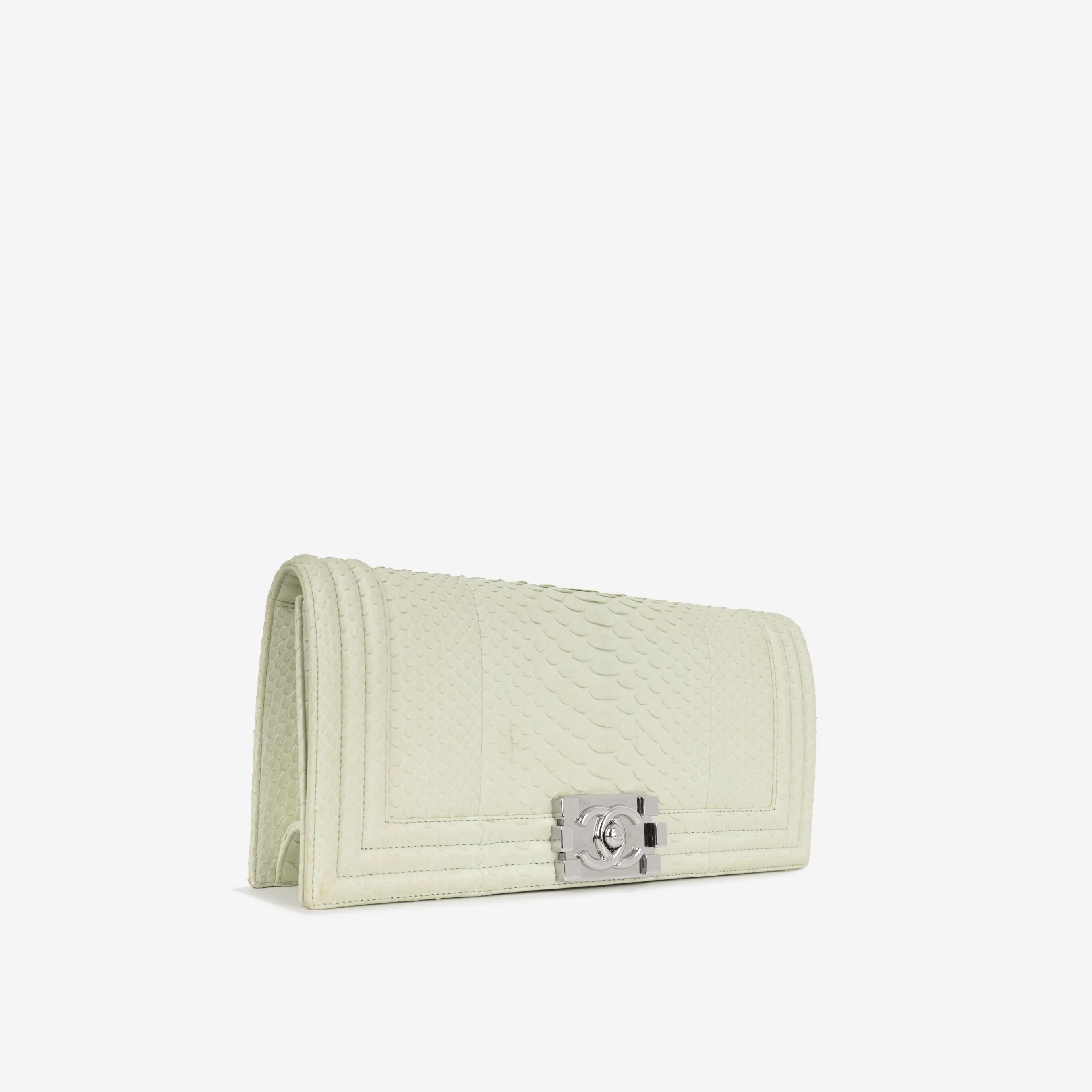 Chanel Boy Clutch - Ice Green