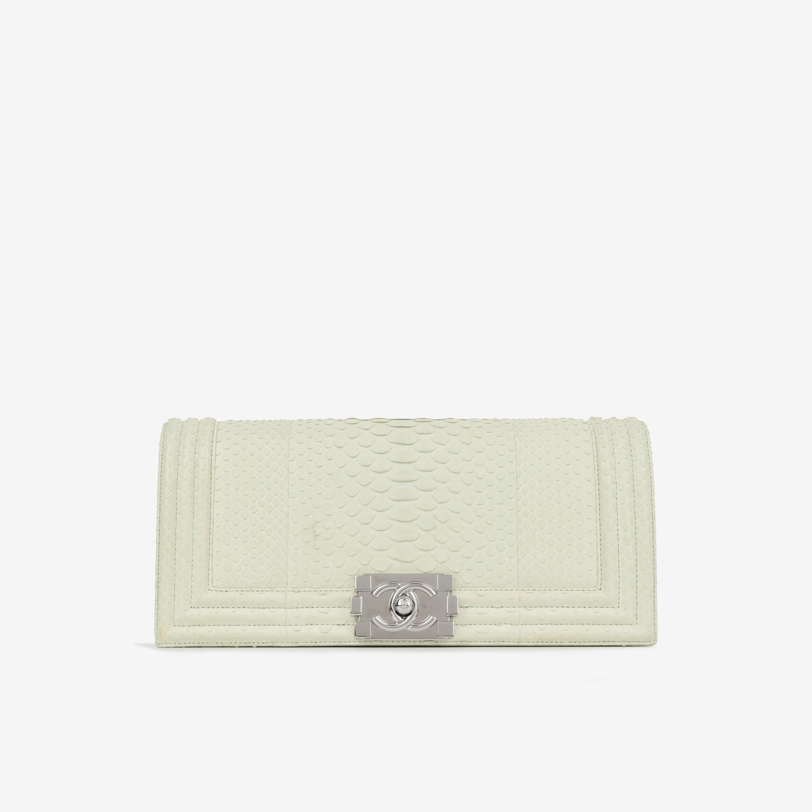 Chanel Boy Clutch - Ice Green