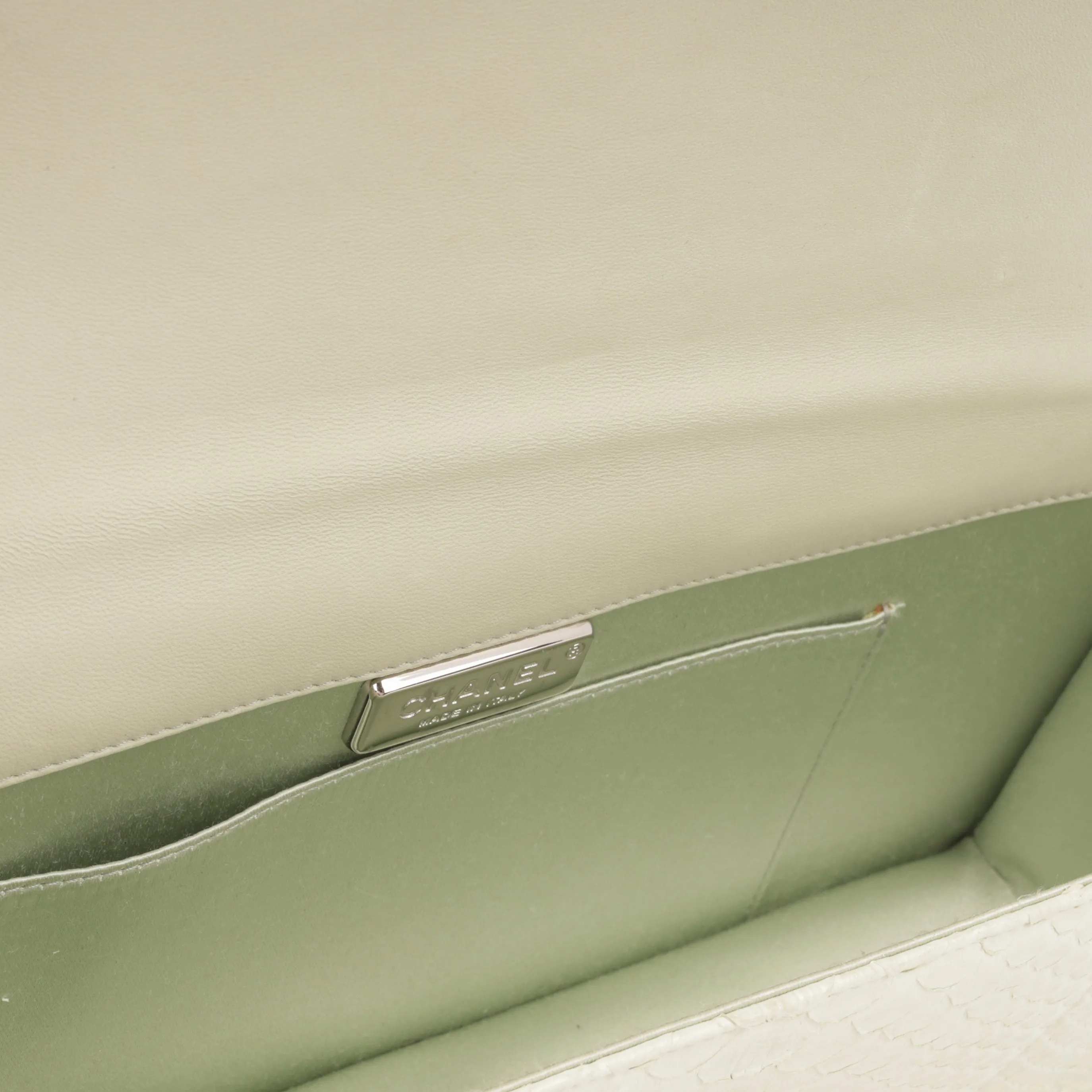Chanel Boy Clutch - Ice Green