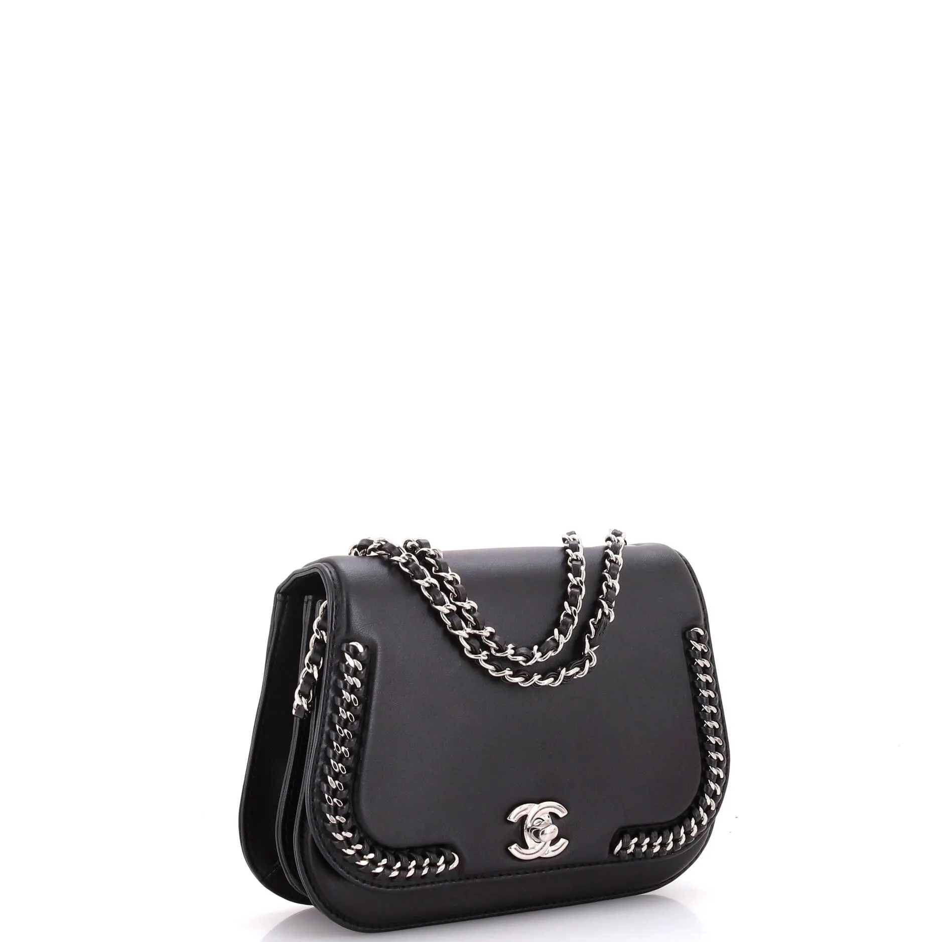 Chanel Braided Chic Flap Bag Calfskin