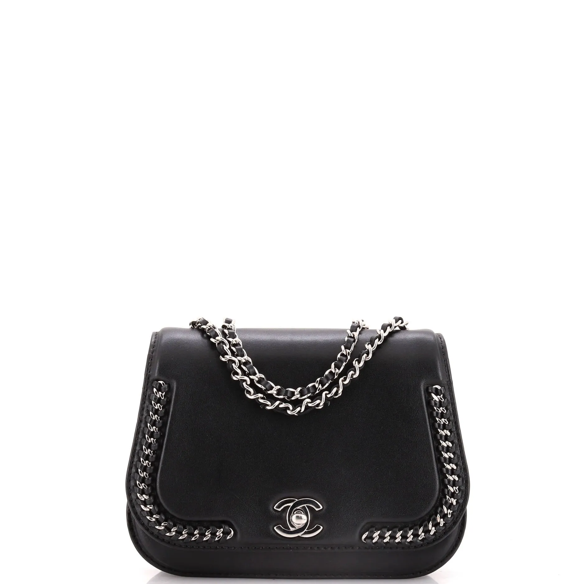 Chanel Braided Chic Flap Bag Calfskin