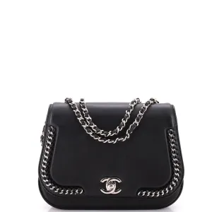 Chanel Braided Chic Flap Bag Calfskin