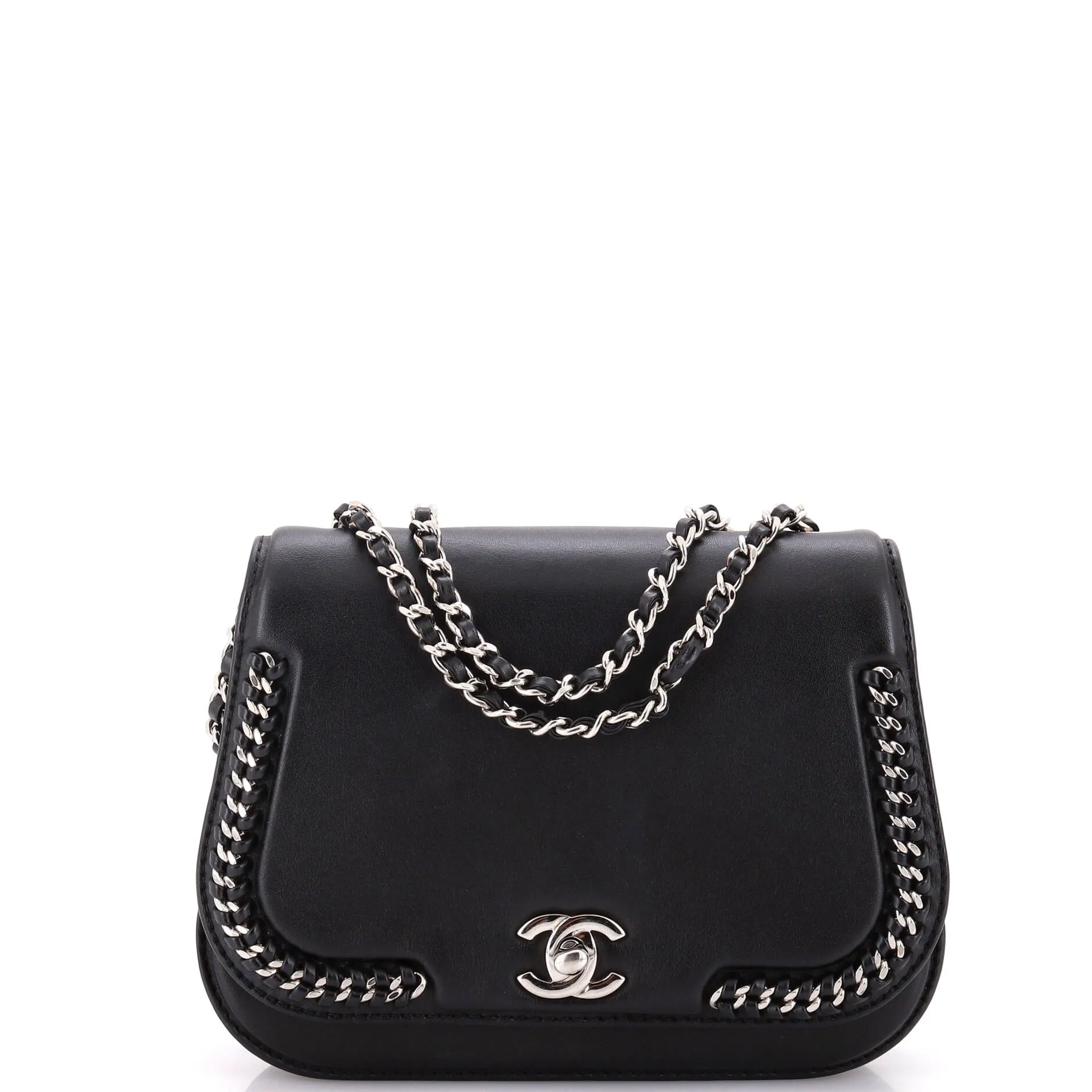 Chanel Braided Chic Flap Bag Calfskin