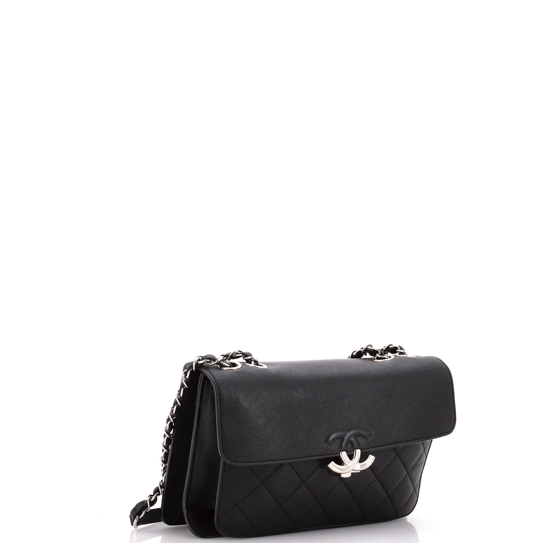 Chanel Cc Box Flap Bag Quilted Calfskin