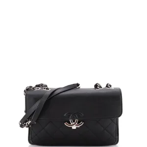 Chanel Cc Box Flap Bag Quilted Calfskin