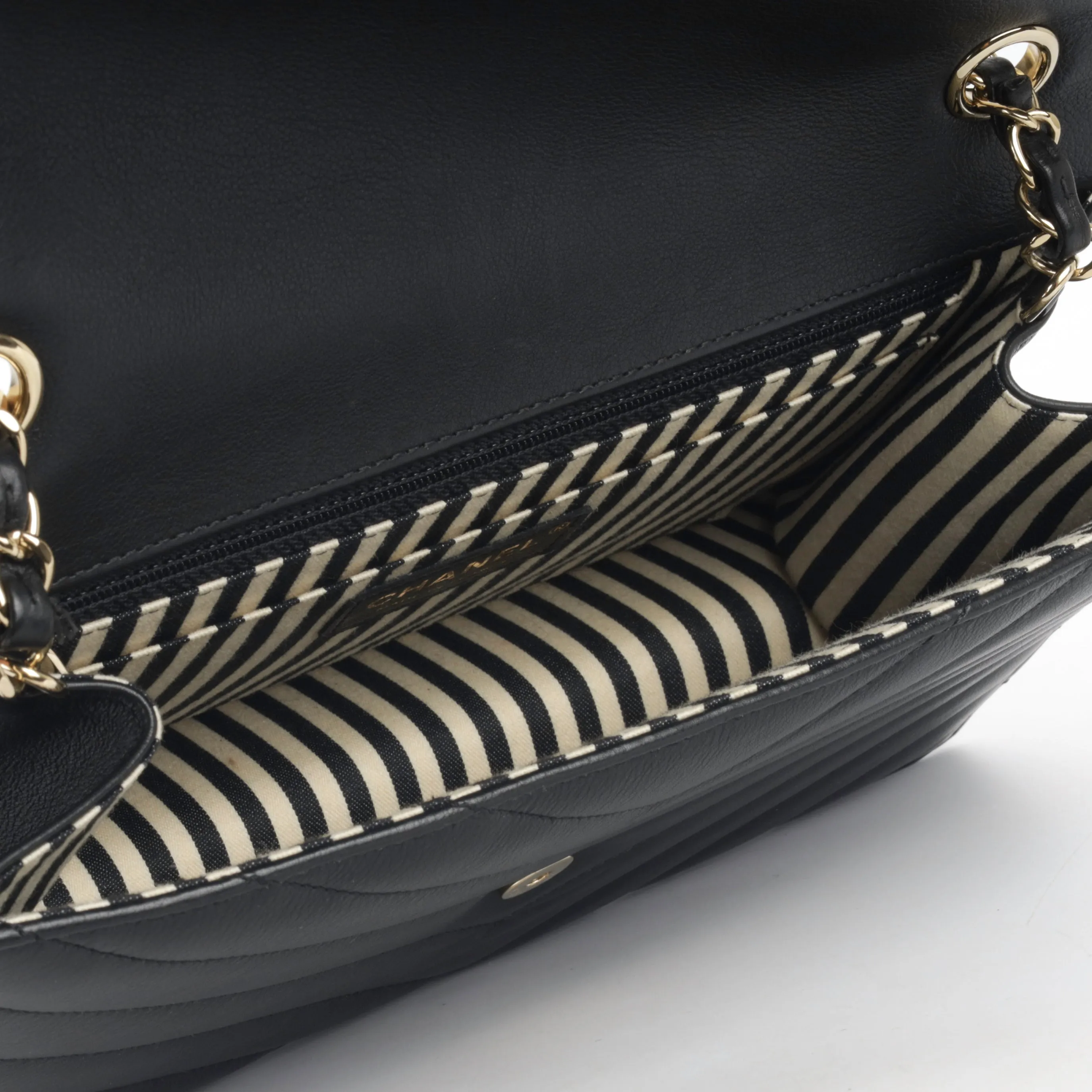 Chanel Chevron Envelope Flap Bag