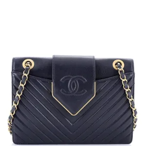 Chanel Collar And Tie Flap Bag Chevron