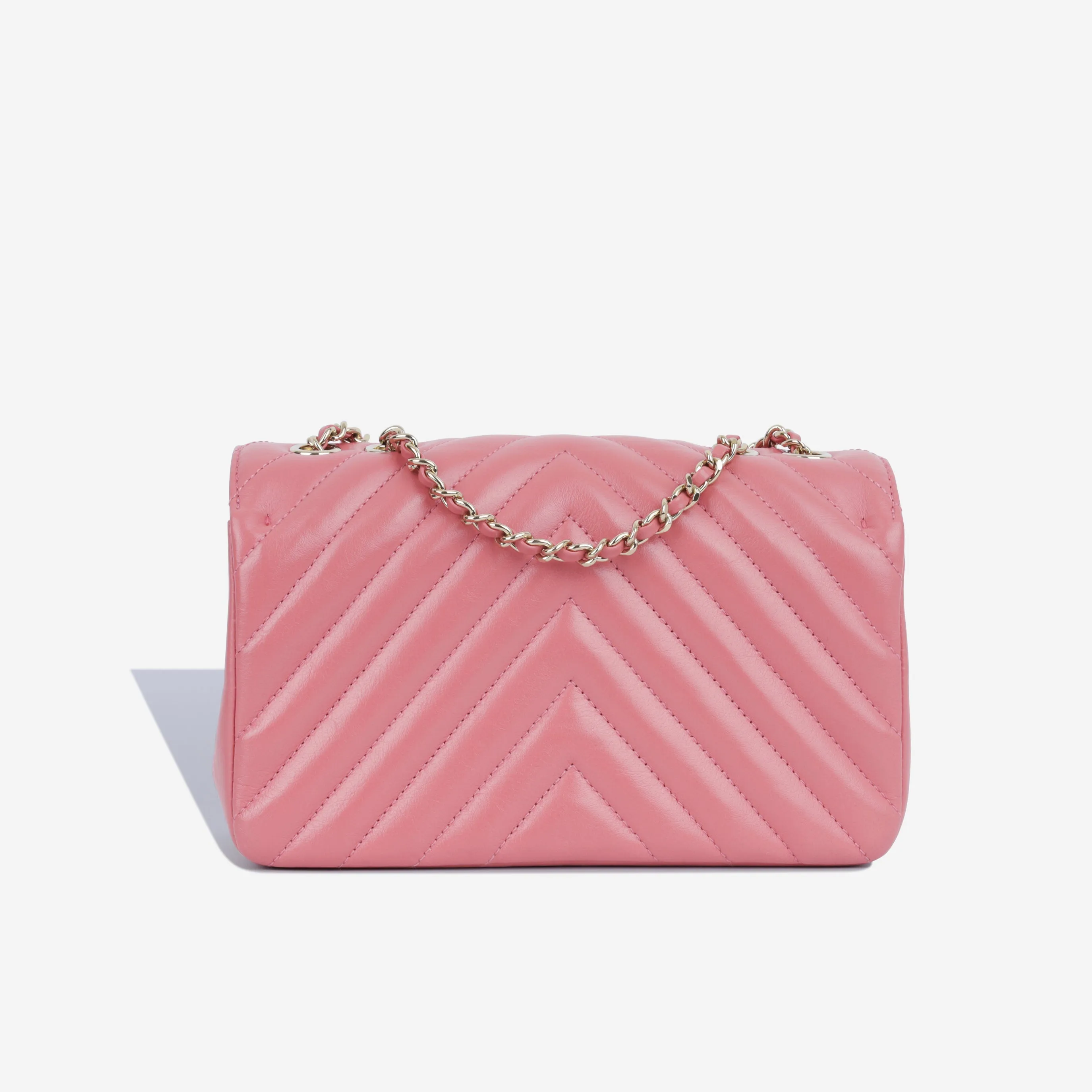 Chanel Mini Chevron Flap - Pink CGHW