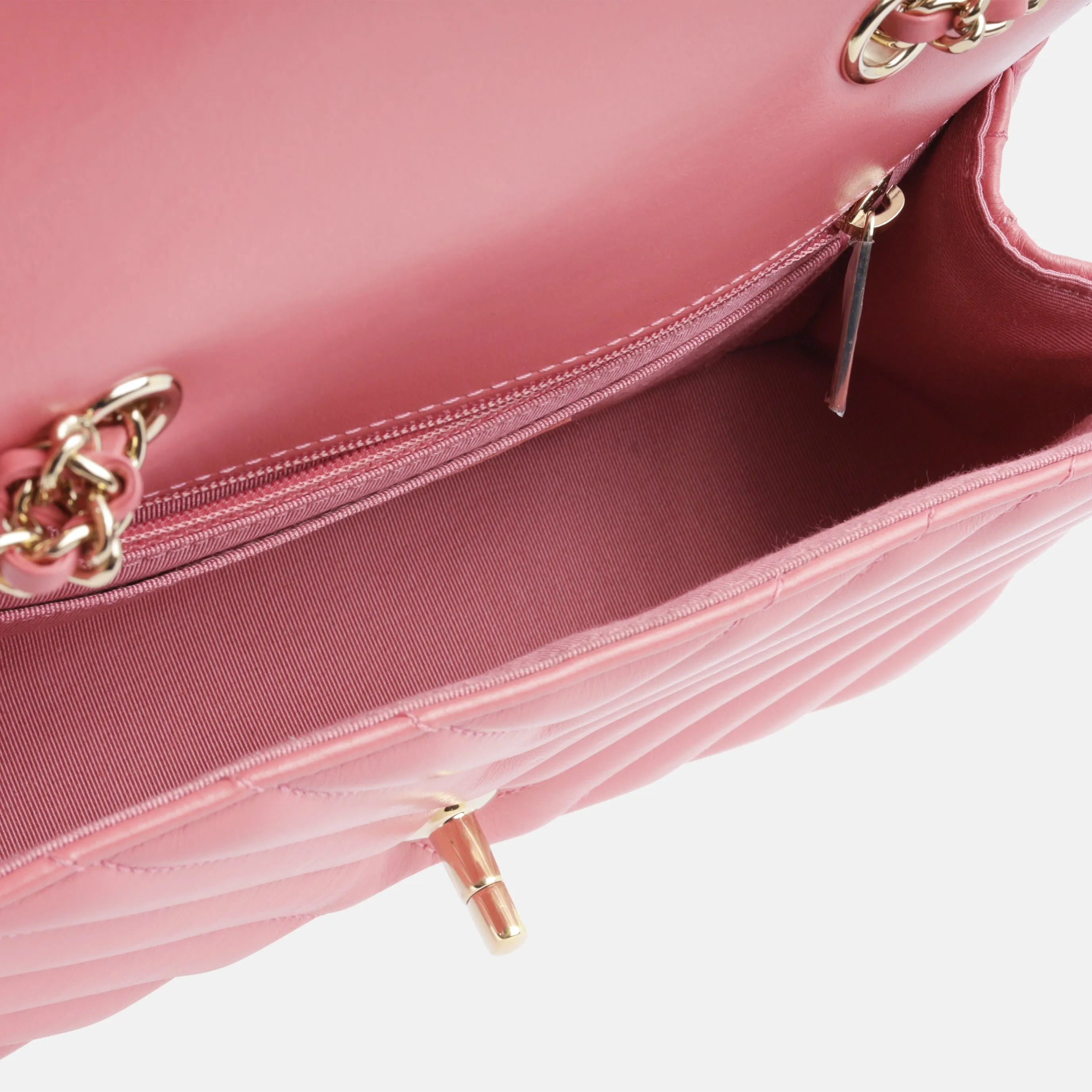 Chanel Mini Chevron Flap - Pink CGHW
