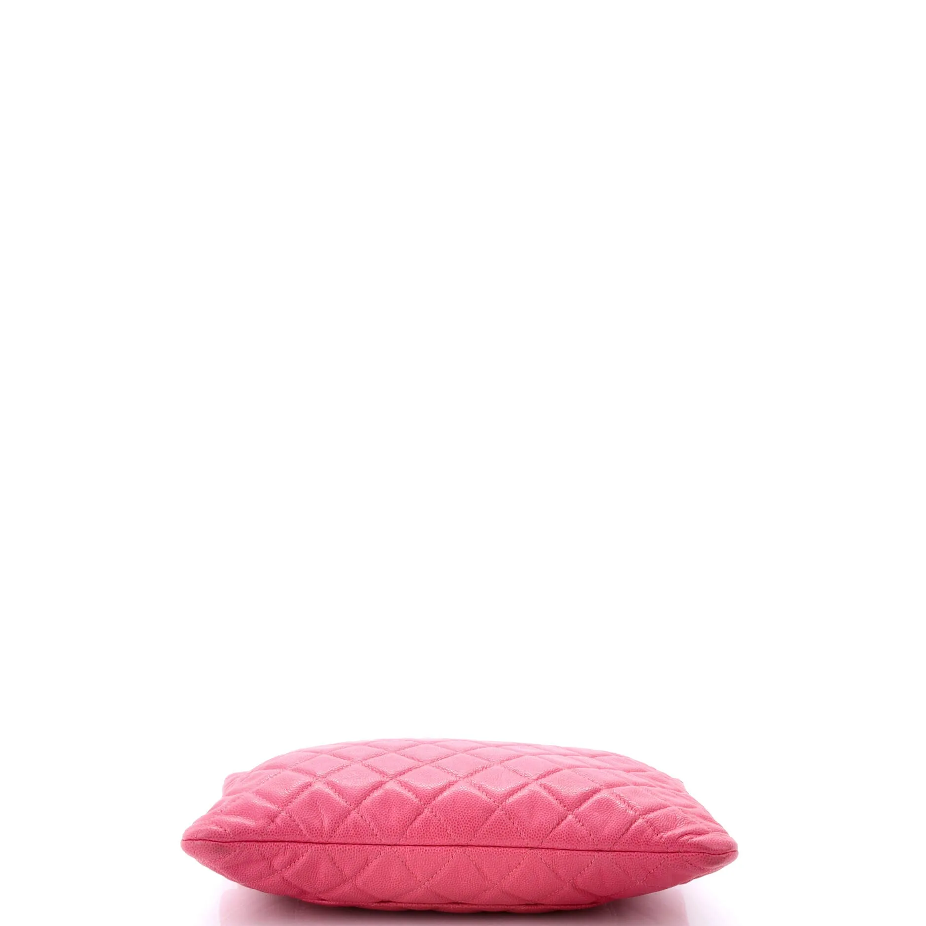 Chanel O Case Clutch Quilted Caviar