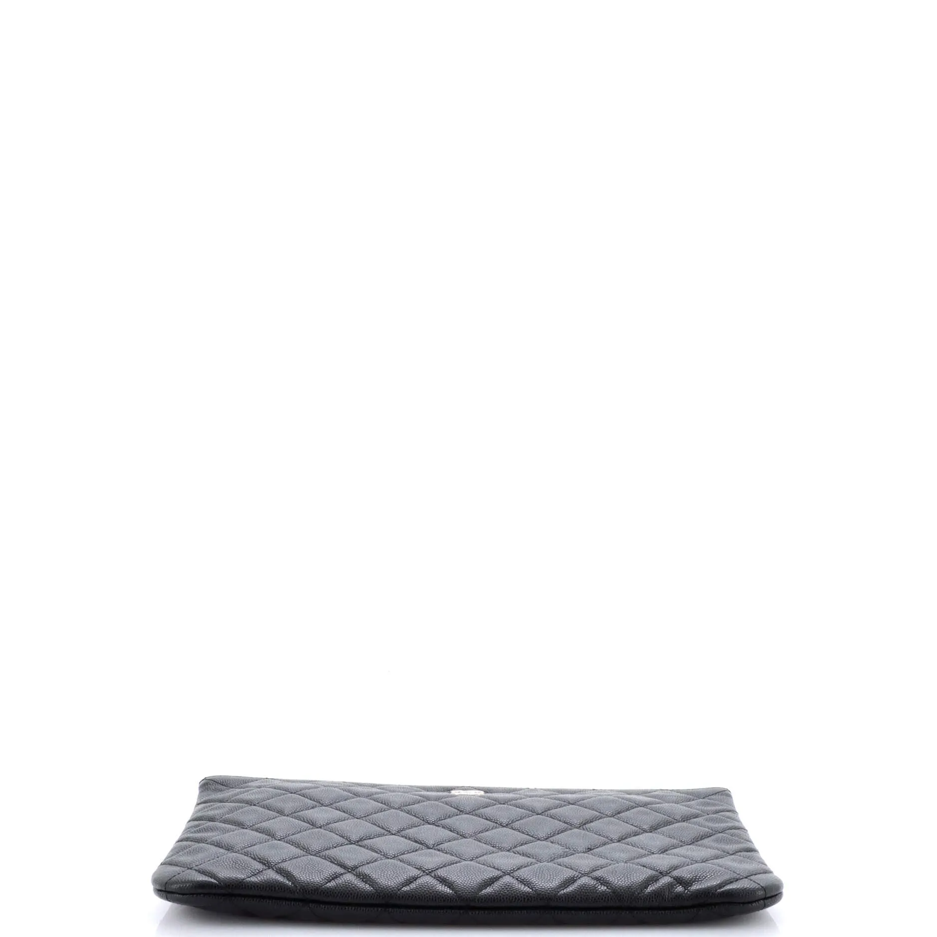 Chanel O Case Clutch Quilted Caviar