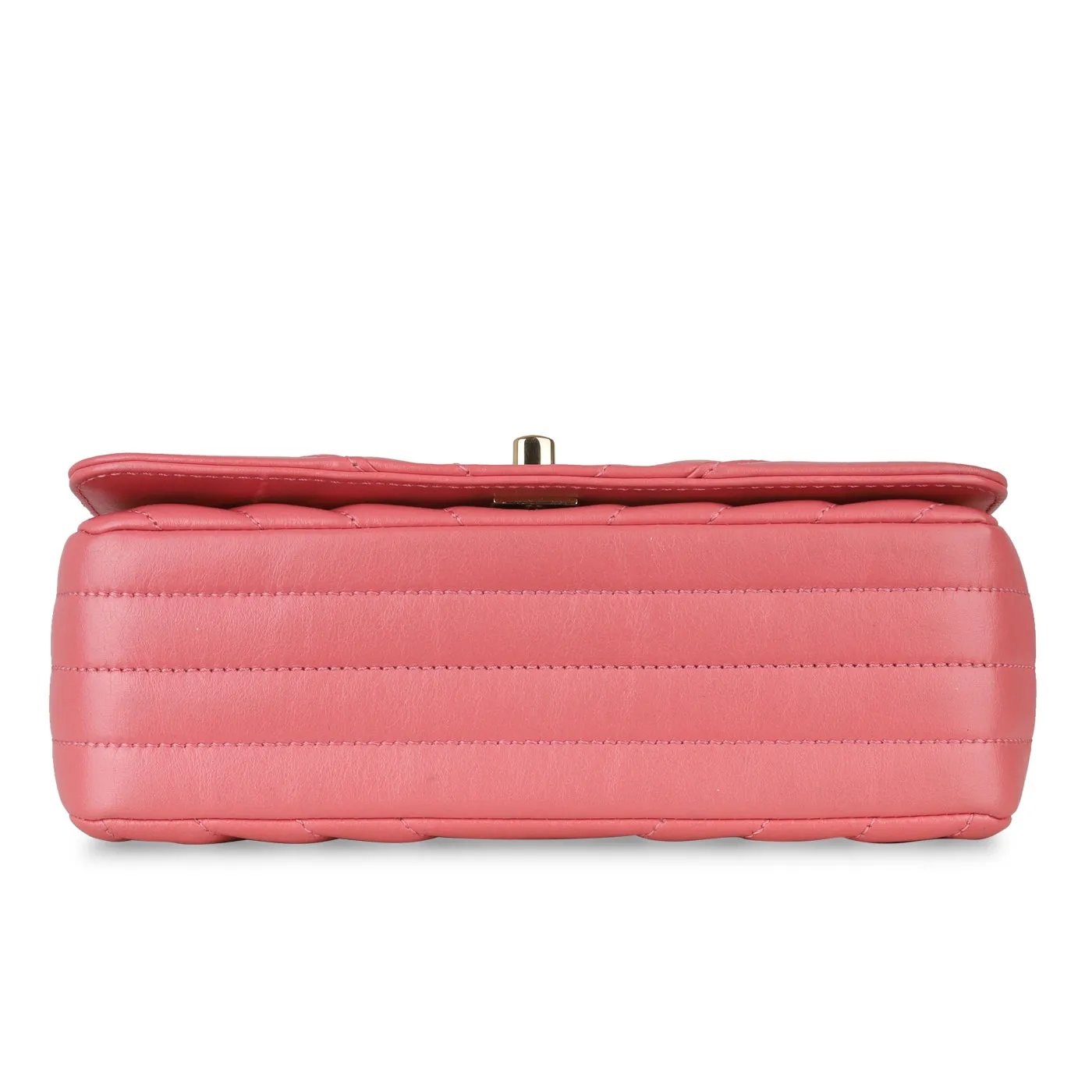 Chanel Pink Chevron Flap Bag