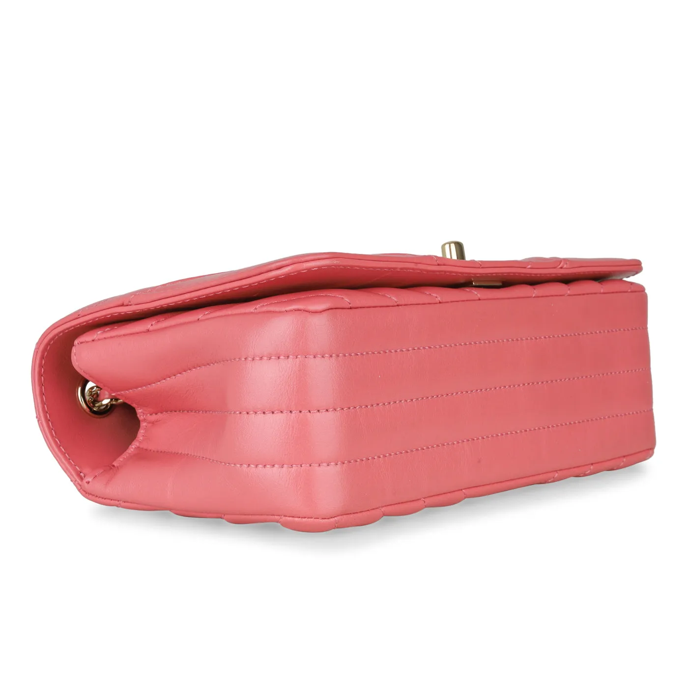 Chanel Pink Chevron Flap Bag