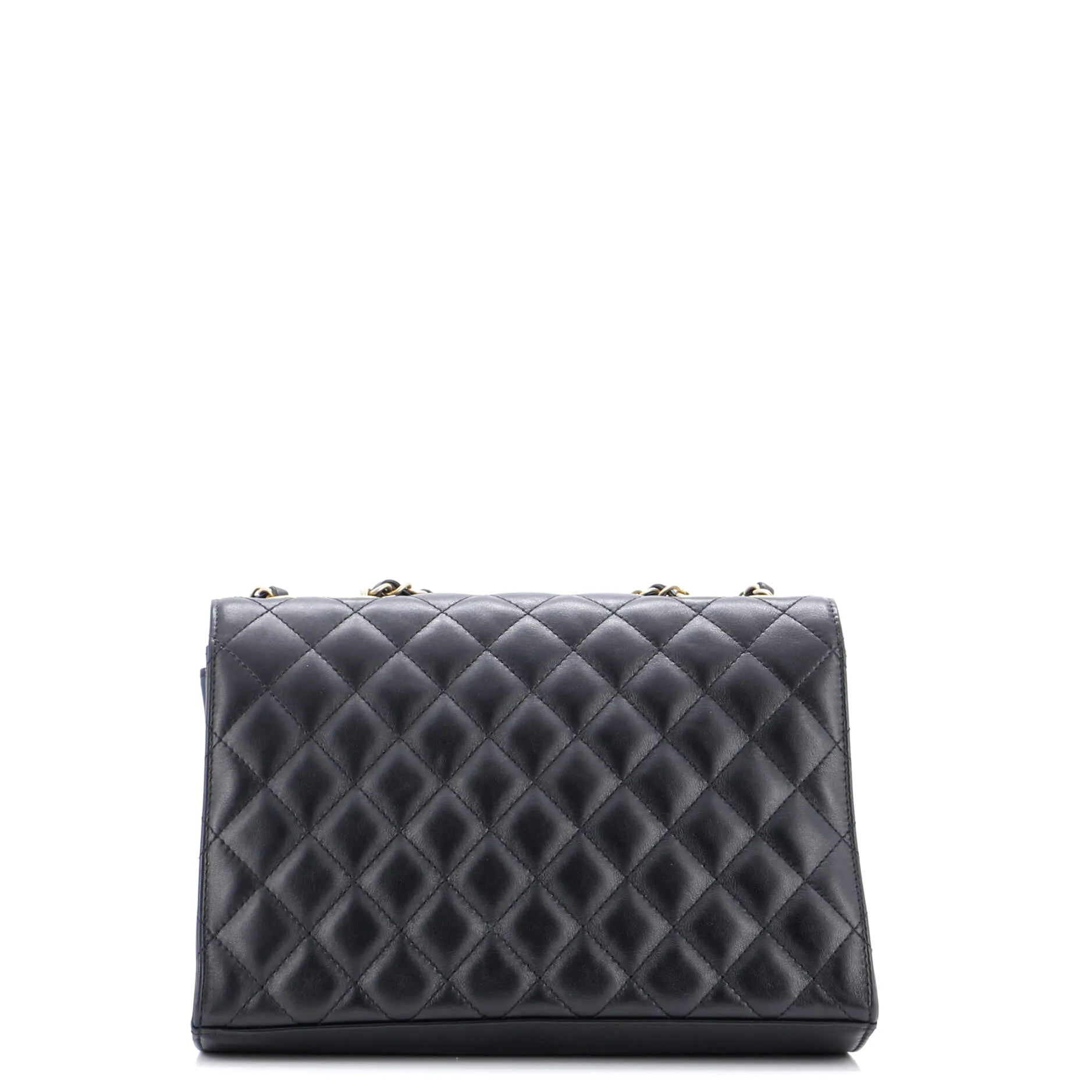 Chanel Triple Flap Bag Quilted Calfskin