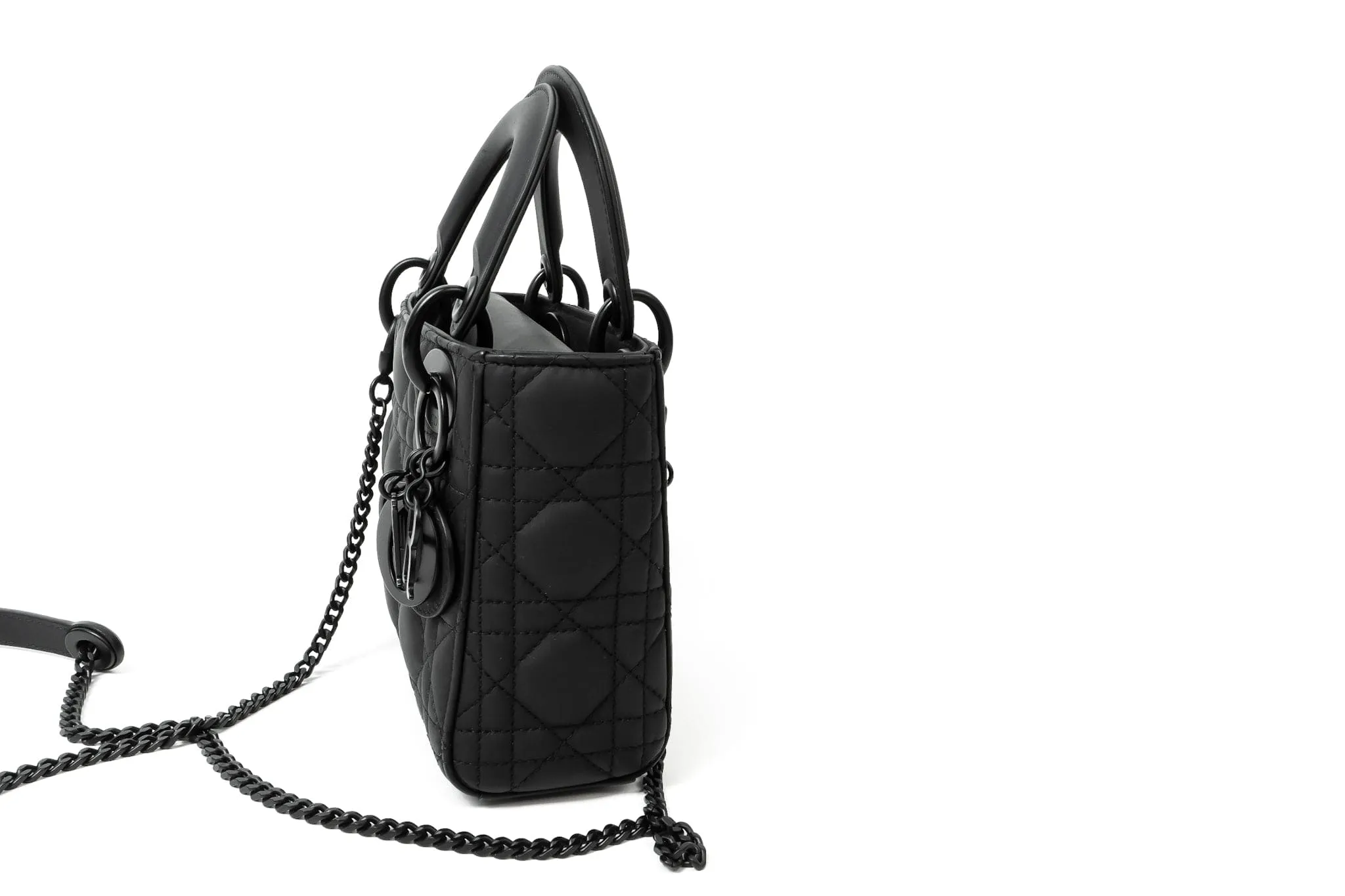 Christian Dior Matte Black Lady Dior Mini