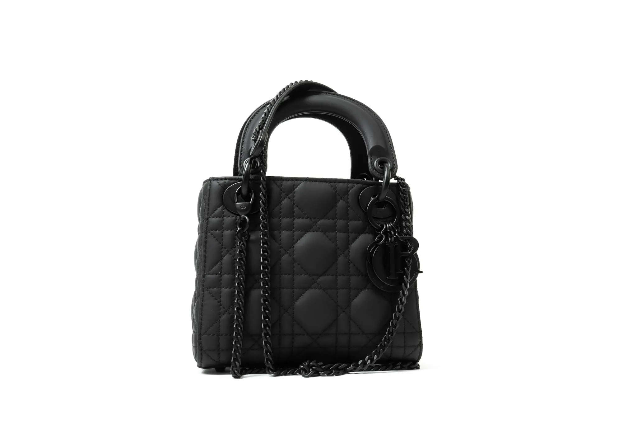 Christian Dior Matte Black Lady Dior Mini