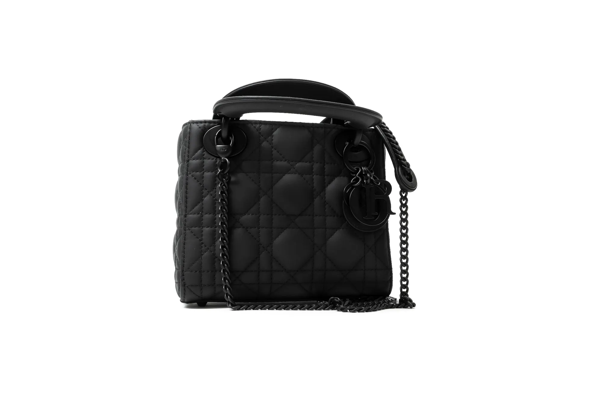 Christian Dior Matte Black Lady Dior Mini