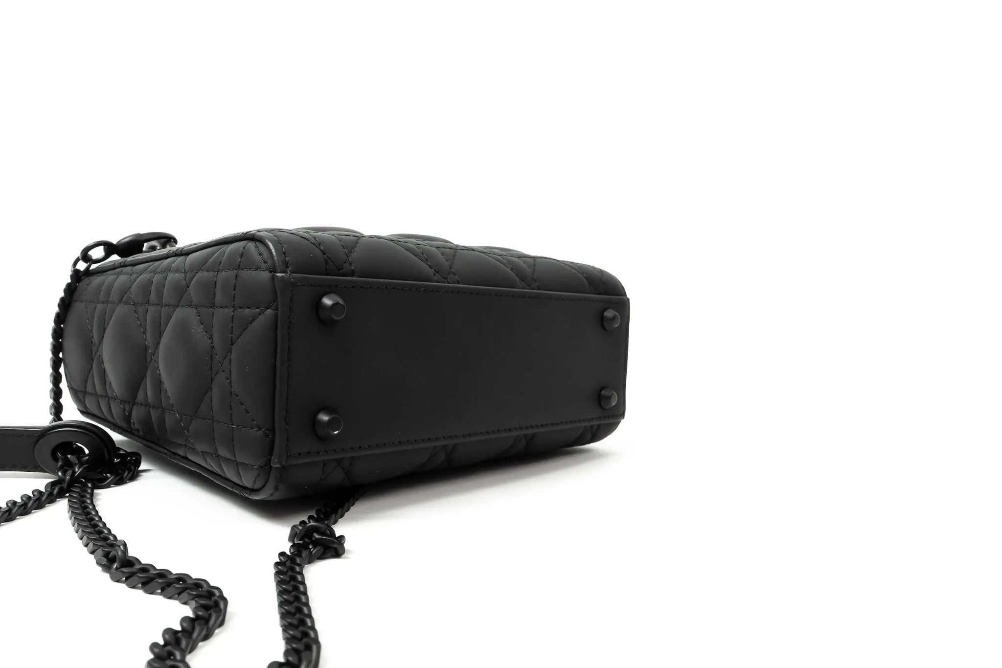 Christian Dior Matte Black Lady Dior Mini