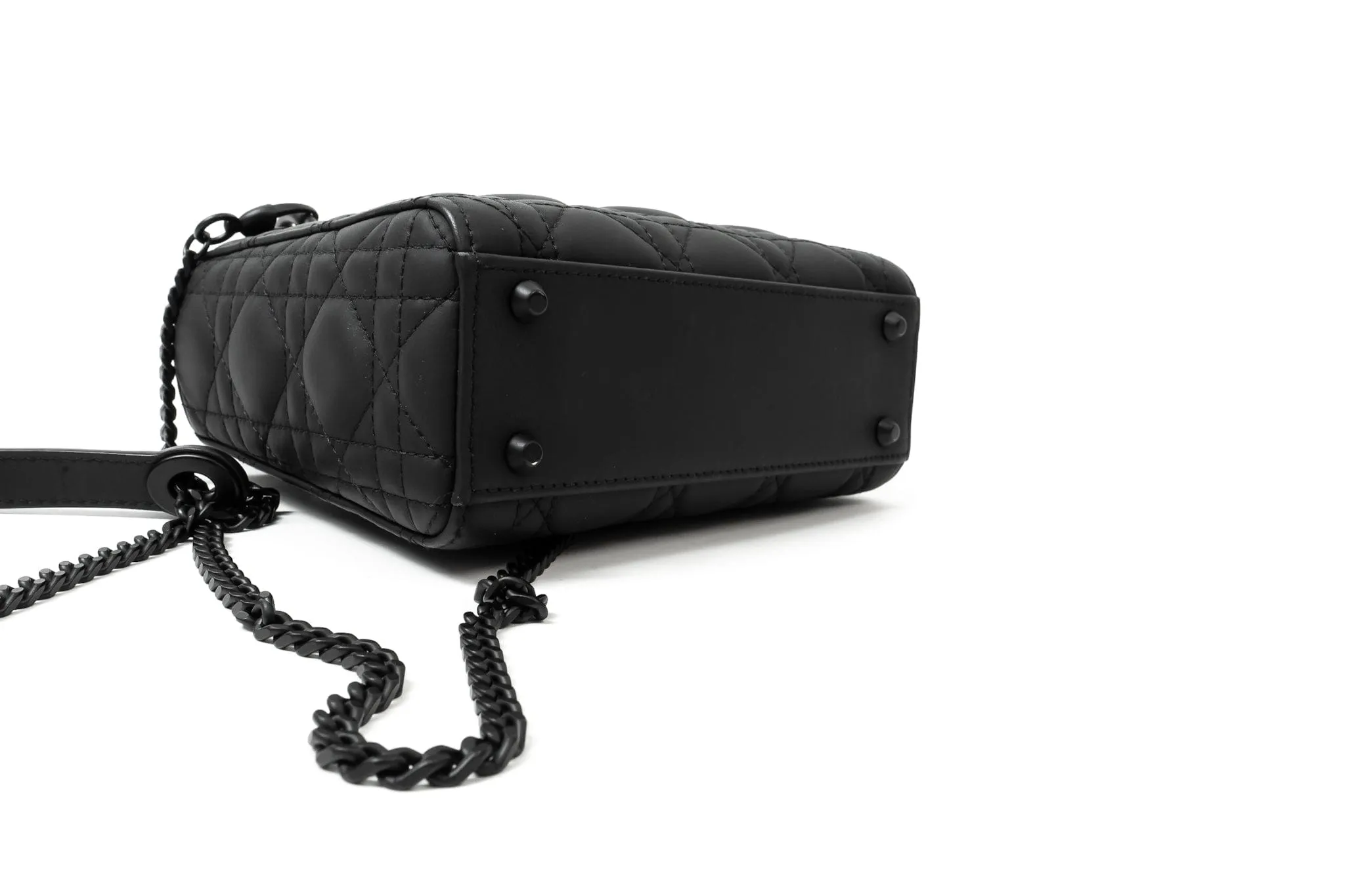 Christian Dior Matte Black Lady Dior Mini