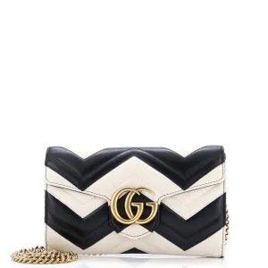 Gucci Gg Marmont Chain Wallet Matelasse