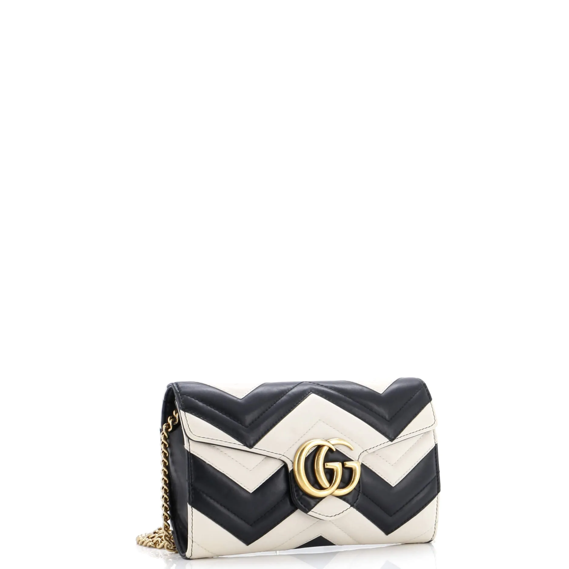 Gucci Gg Marmont Chain Wallet Matelasse