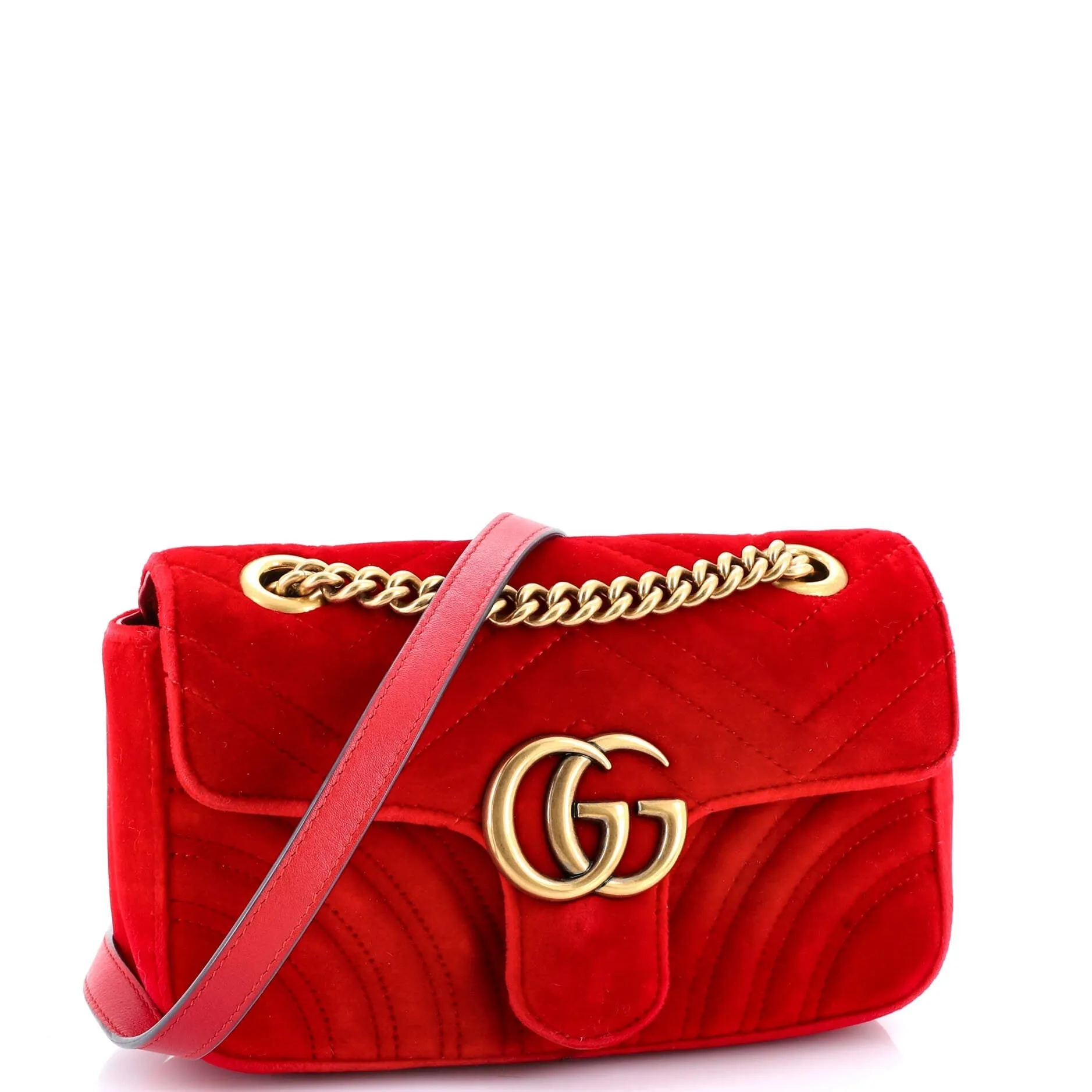 Gucci Gg Marmont Flap Bag Matelasse