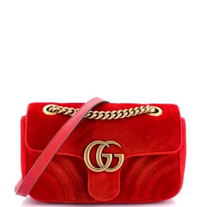 Gucci Gg Marmont Flap Bag Matelasse